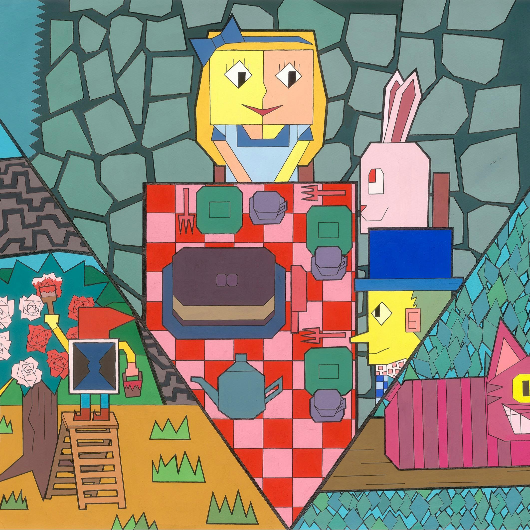 ピカソ風不思議の国のアリス