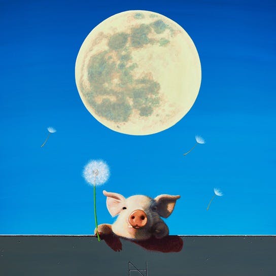 Olivia over the Wall (Full Moon)