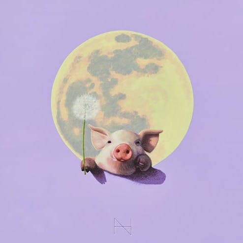 Olivia in the Full Moon (Lilac)