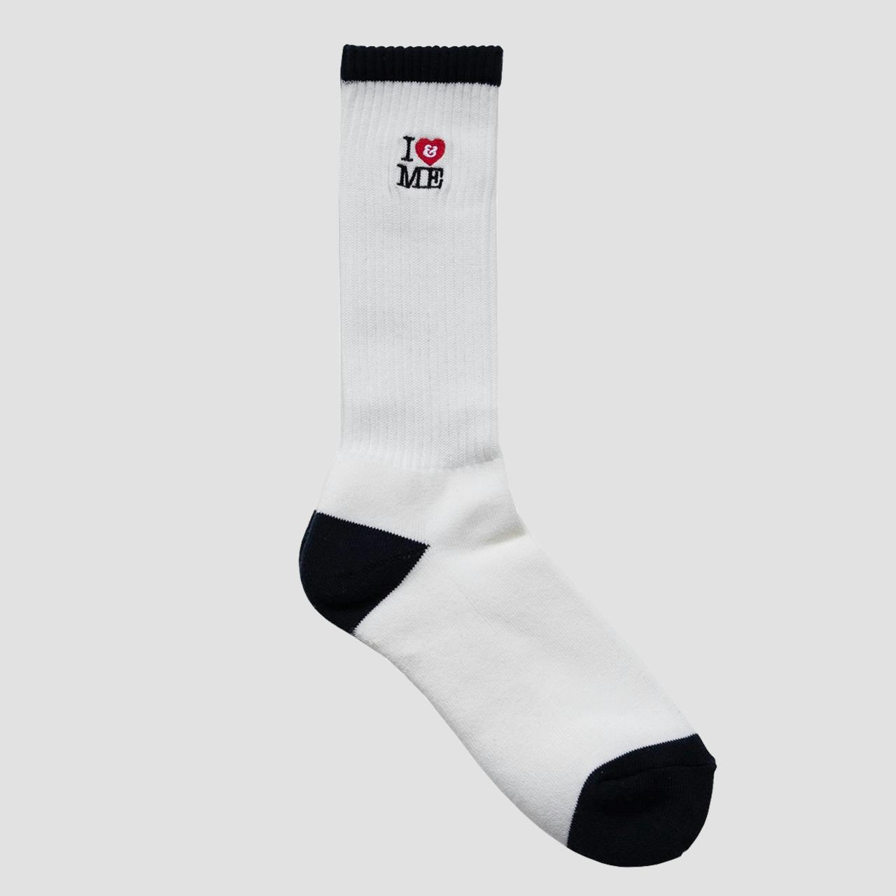 I&ME Socks_White/Navy_Women