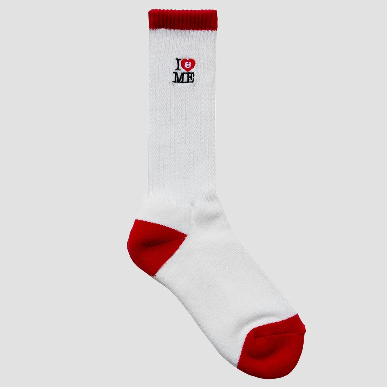 I&ME Socks_White/Red_Women
