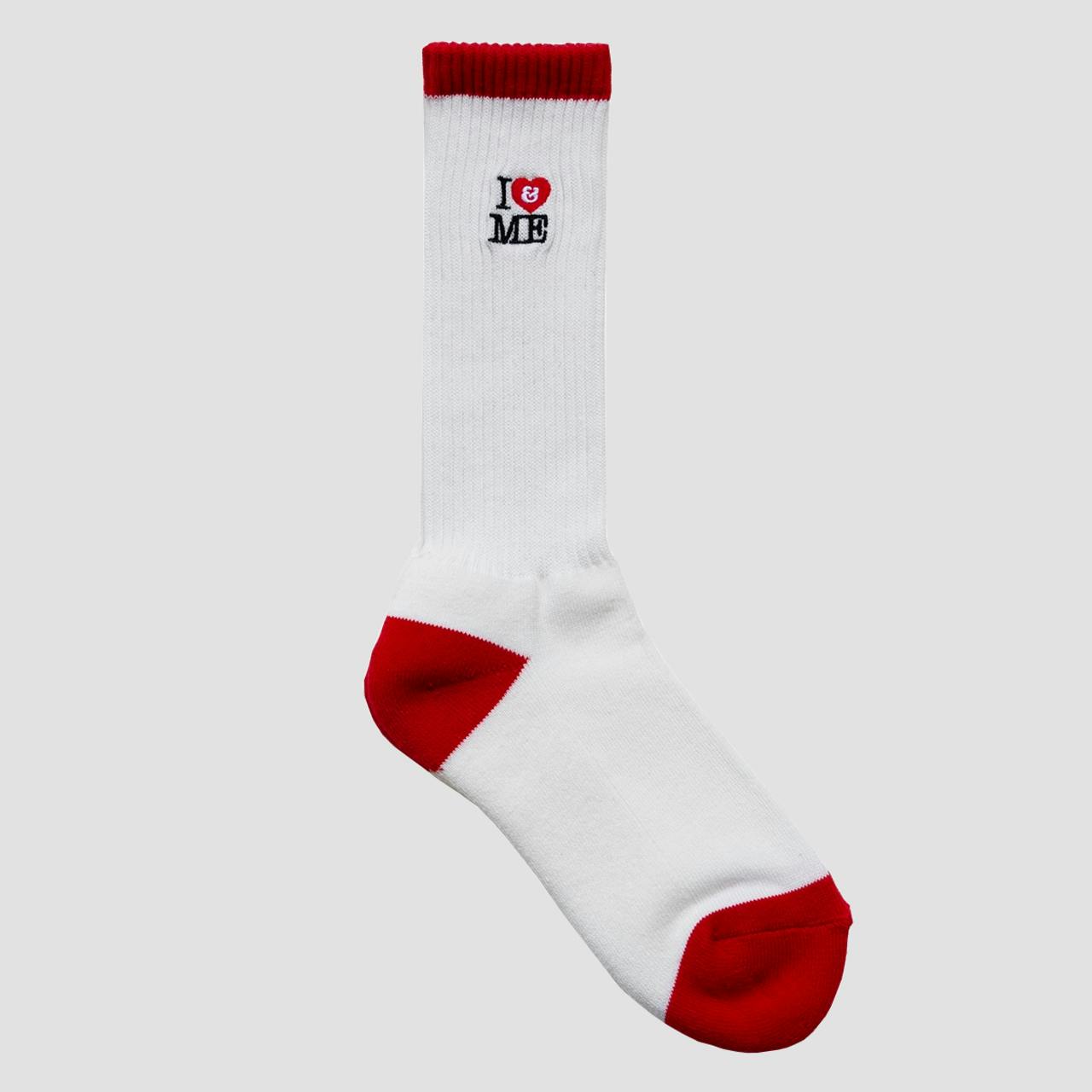I&ME Socks_White/Red_Women