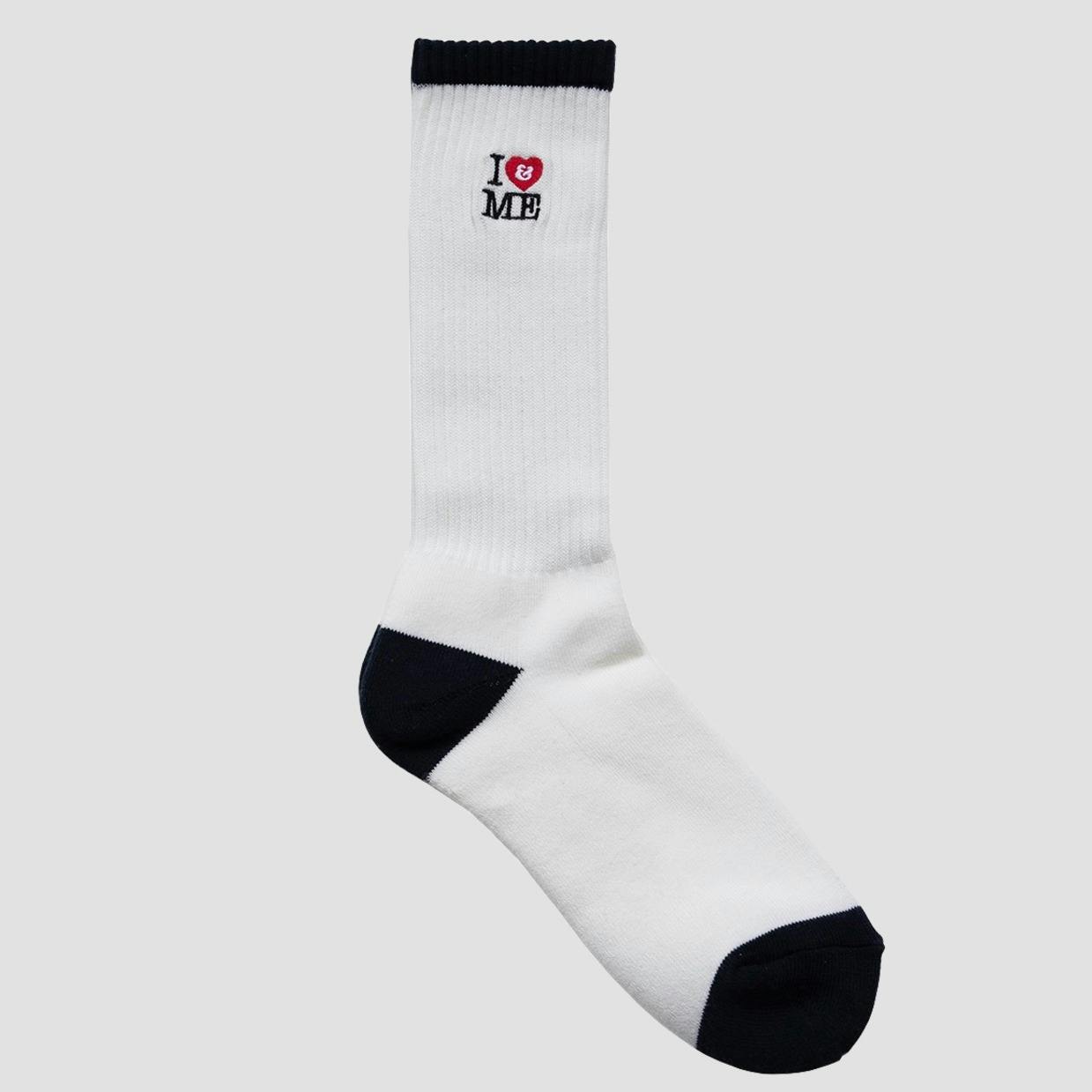 I&ME Socks_White/Navy_Men