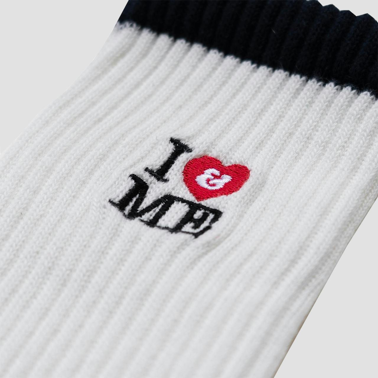 I&ME Socks_White/Navy_Men