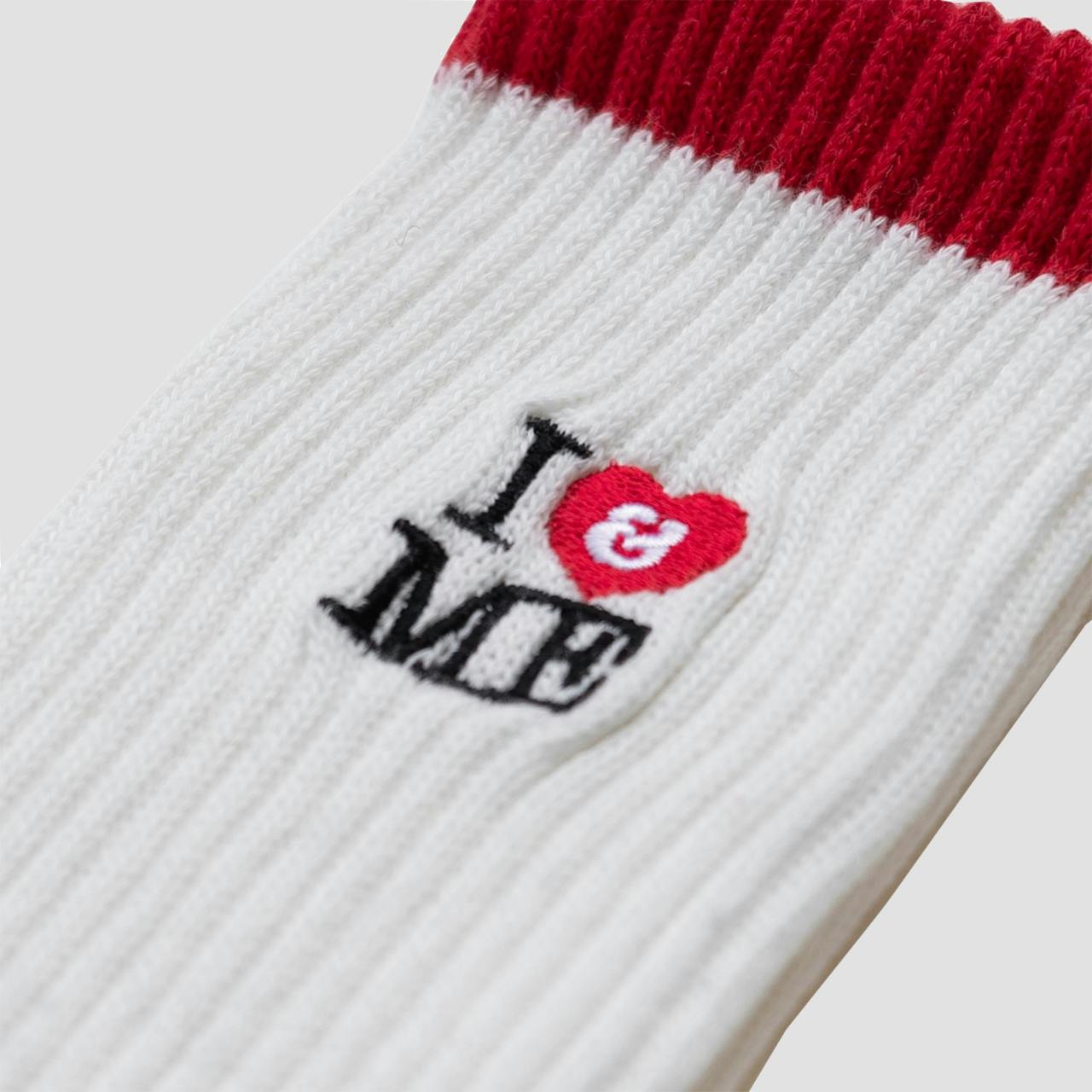 I&ME Socks_White/Red_Men