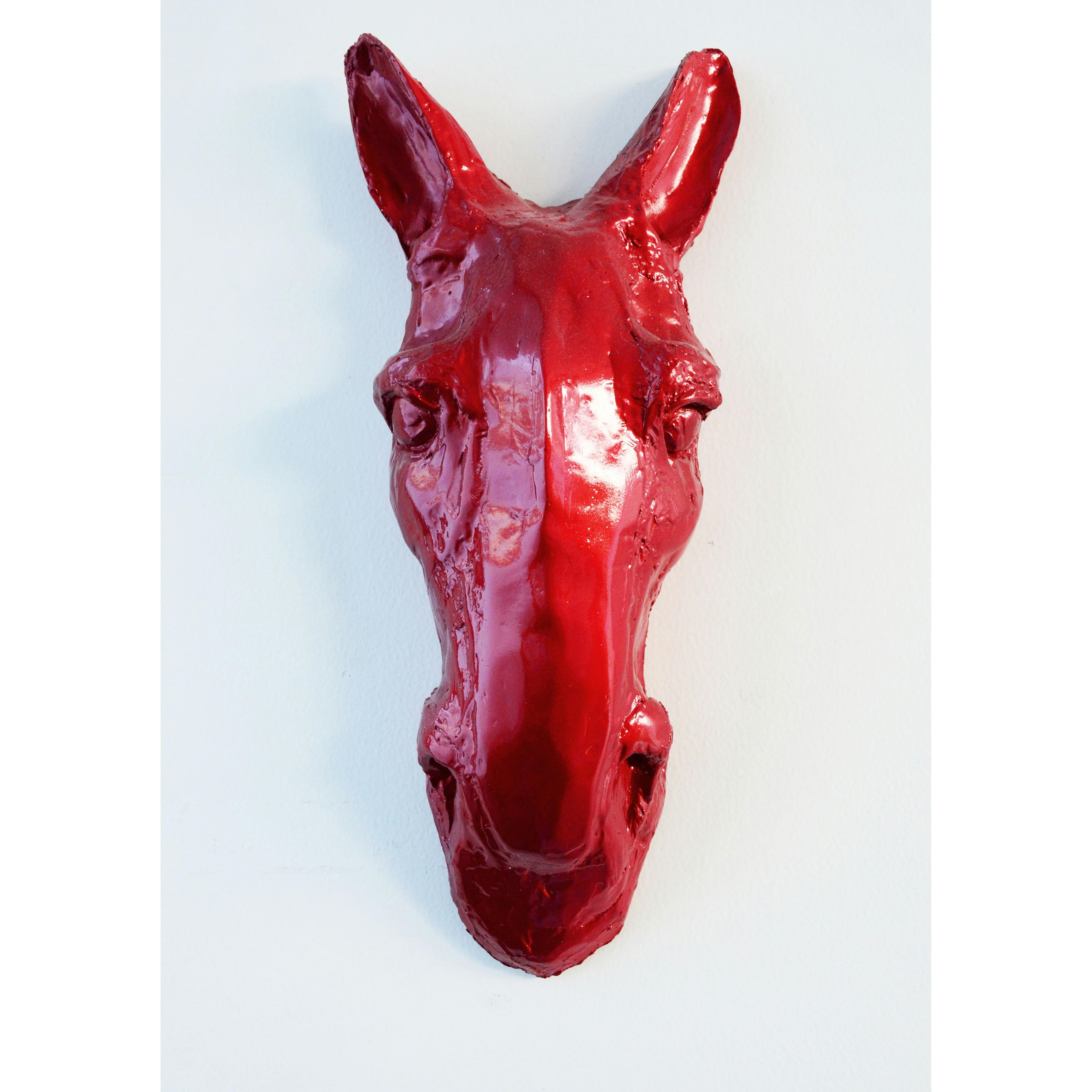 Horse face 02 red