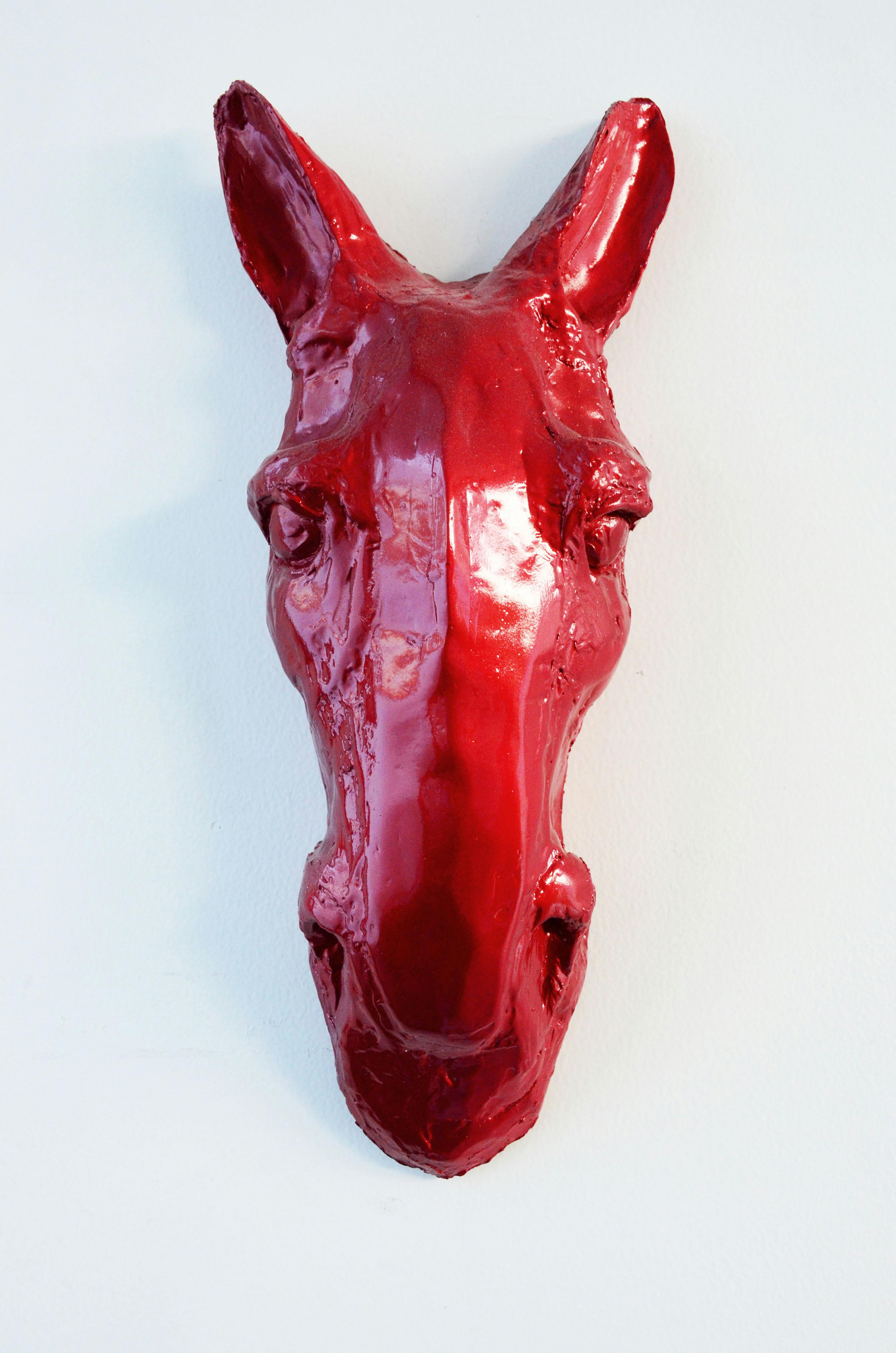 Horse face 02 red