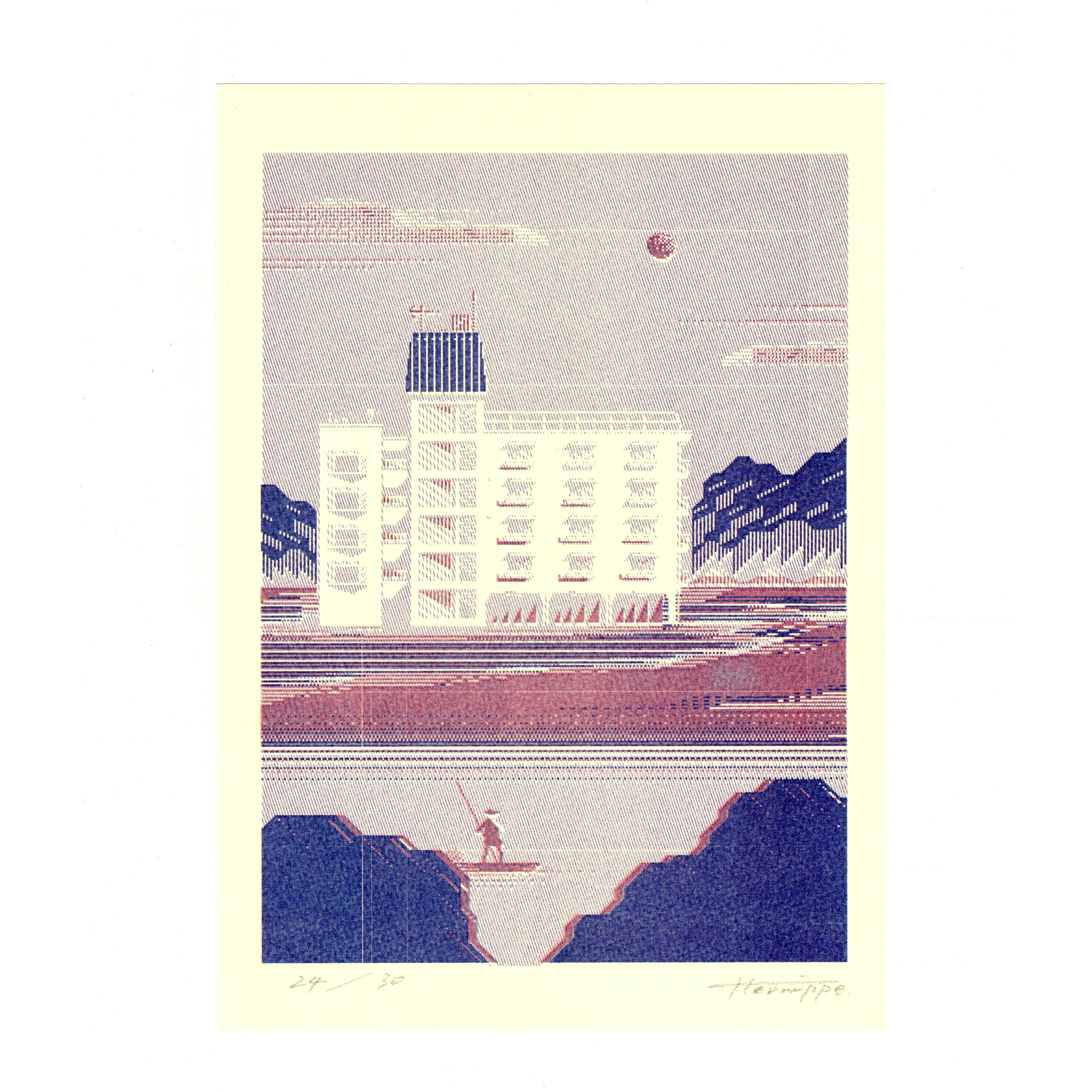 湖畔のマンション