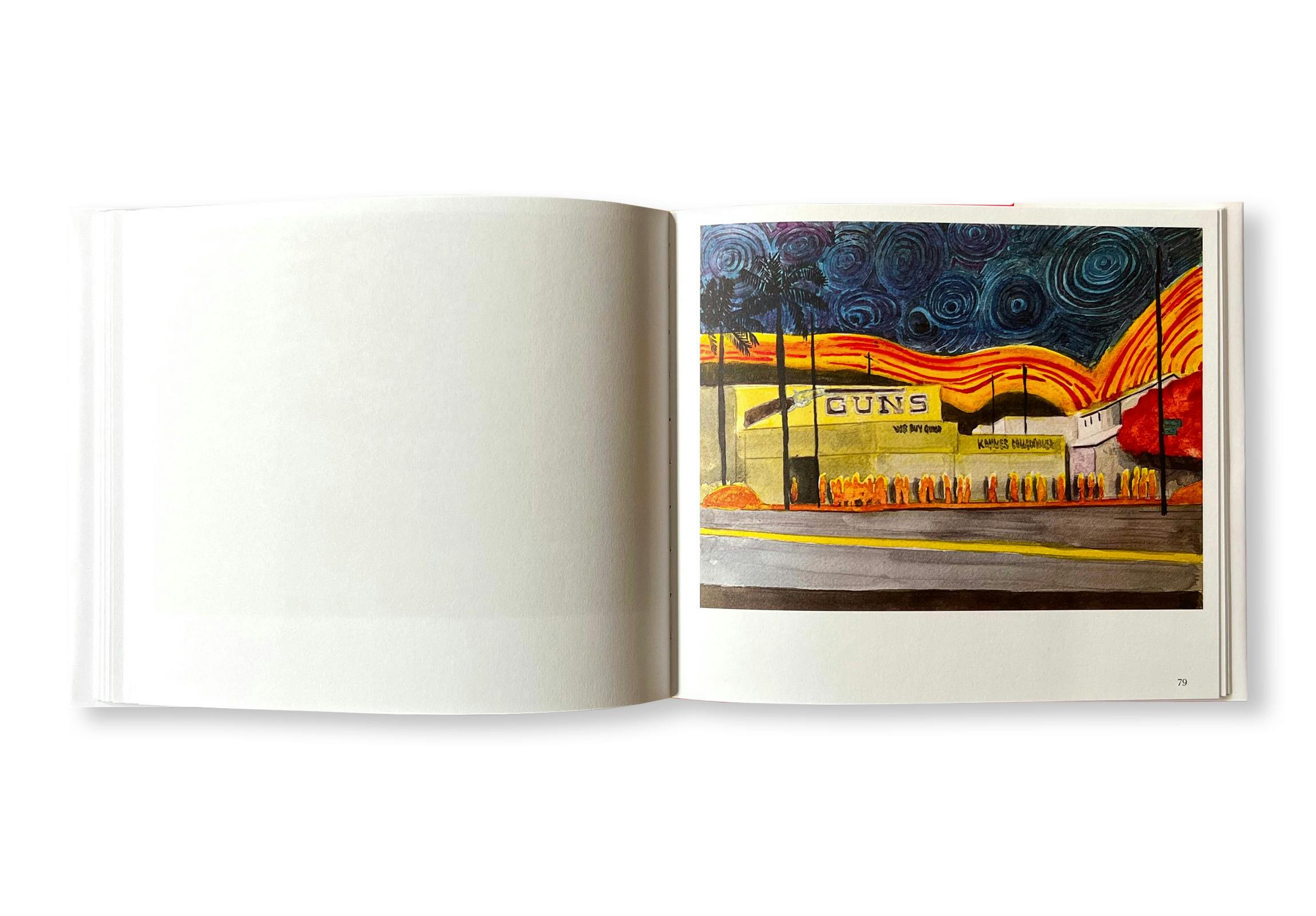 AGAINST GOD, AGAINST GUNS, AGAINST ENERGY. GUN STORE PAINTINGS