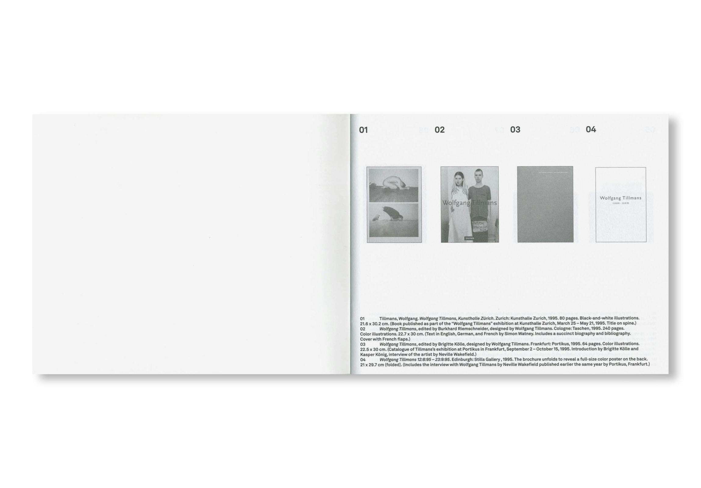 INVENTORY WOLFGANG TILLMANS BOOKS 1995–2025