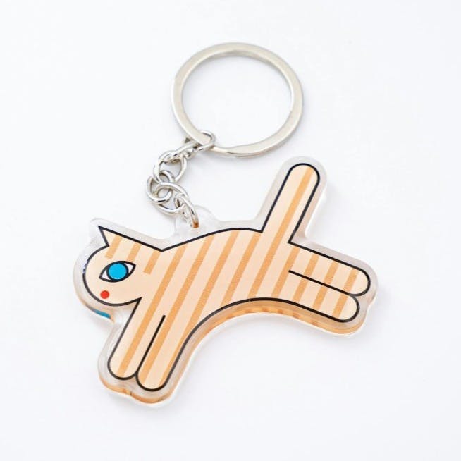 瓜生太郎　Taro Uryu　Key Ring Striped_A