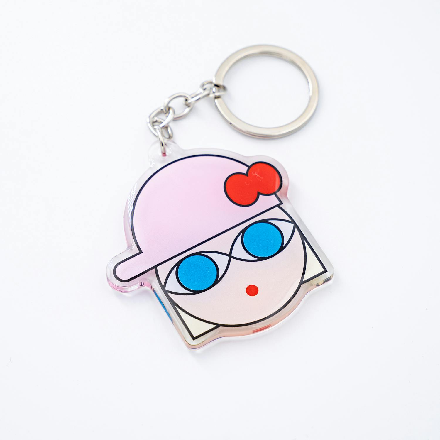 瓜生太郎　Taro Uryu　Key Ring Pink Cap_A