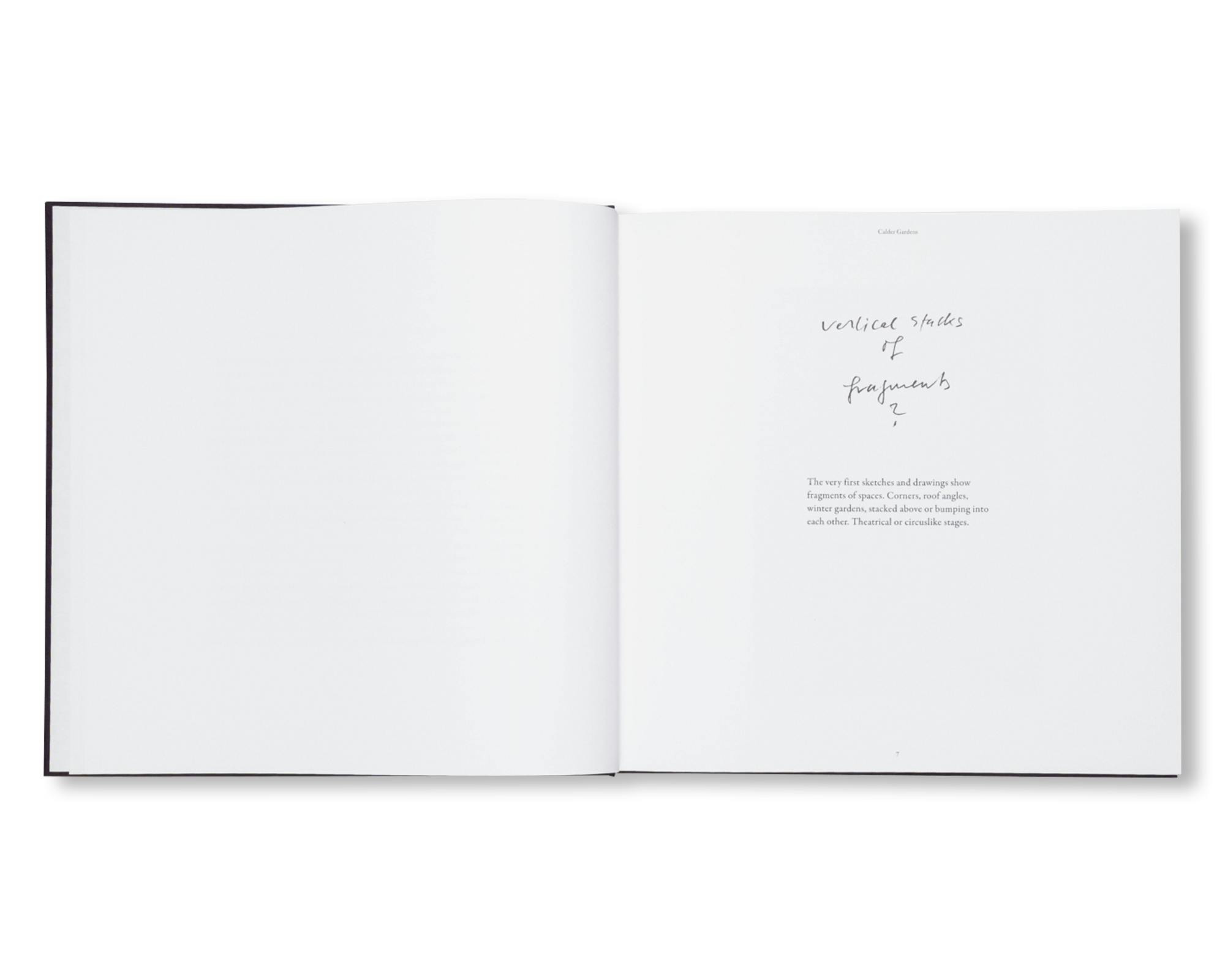 CALDER GARDENS: DRAWINGS AND TEXTS BY JACQUES HERZOG