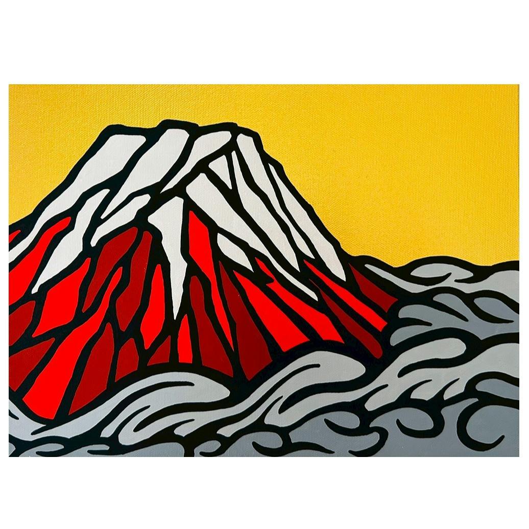 六変赤富士　〜広雲富〜