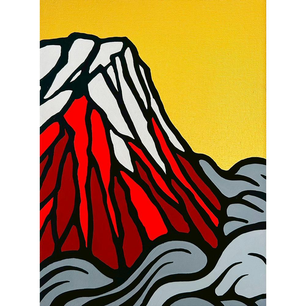 六変赤富士　〜孤峯富〜