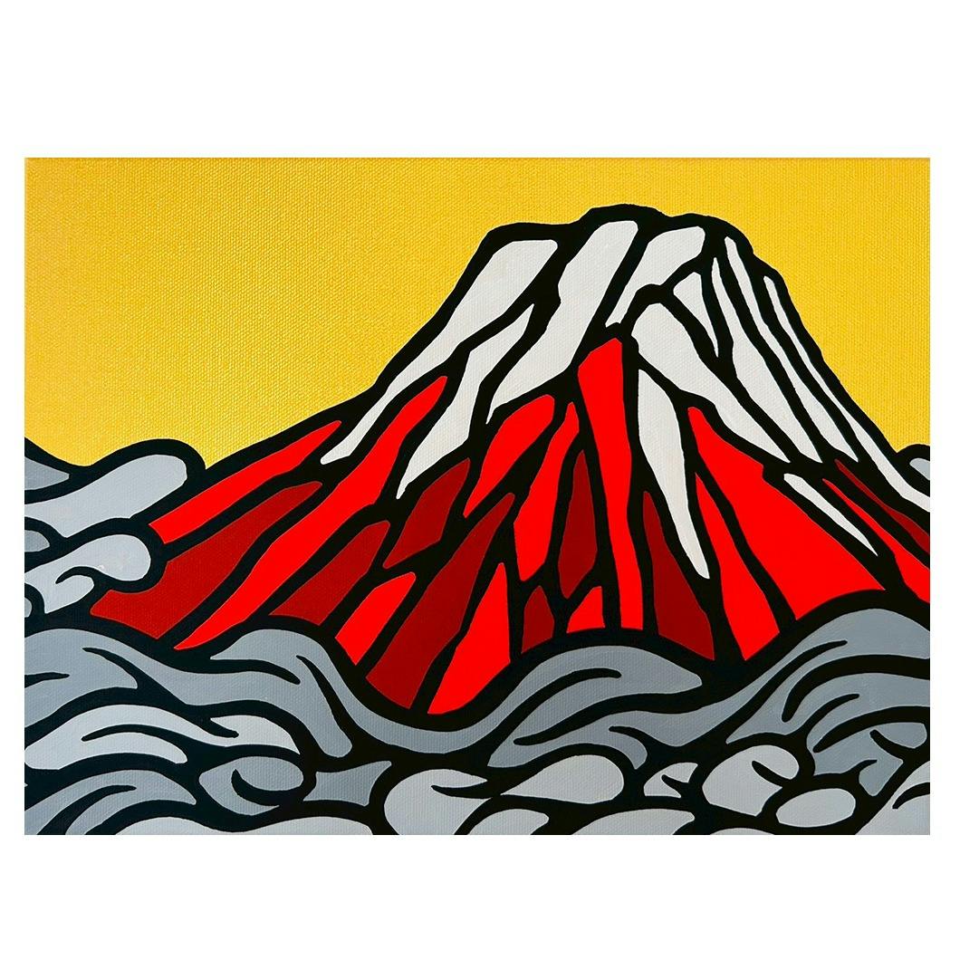 六変赤富士　〜流勢富〜