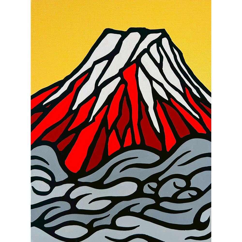 六変赤富士　〜霊峯富〜