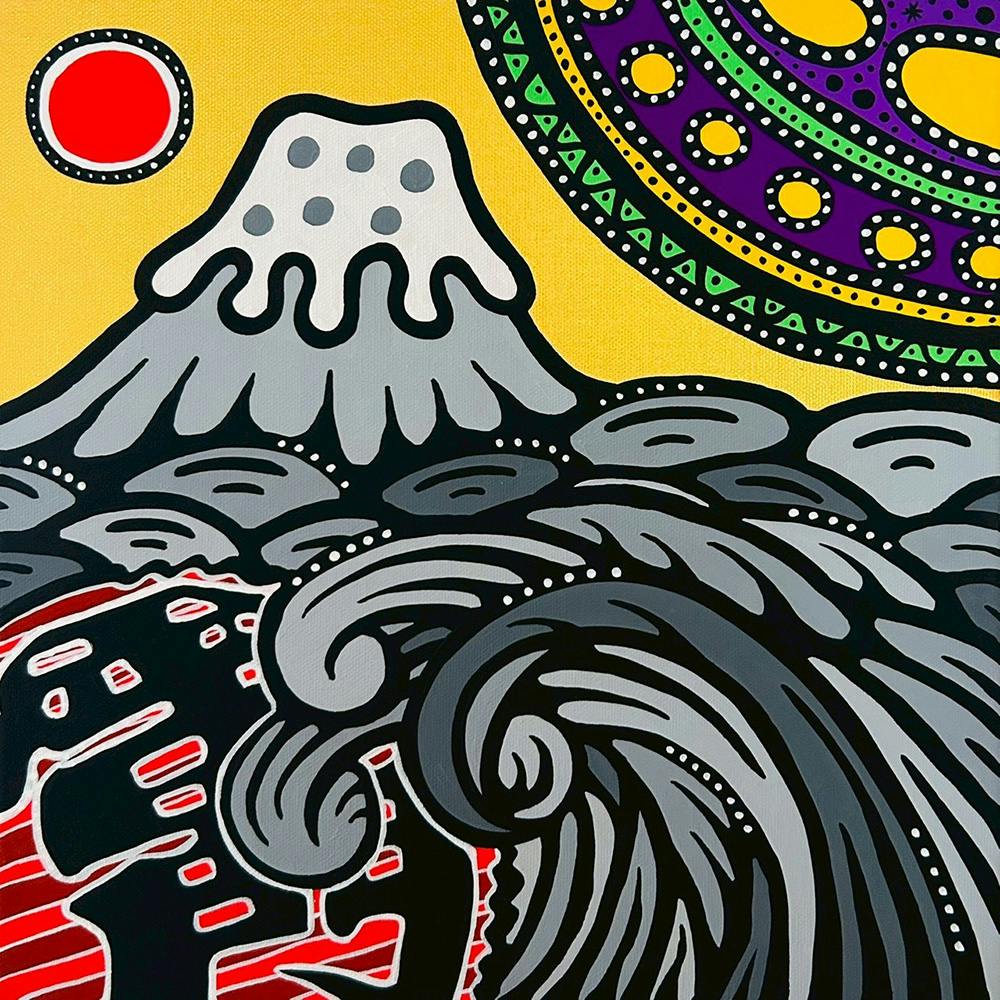 十一景 金界富士 〜雷照富景〜