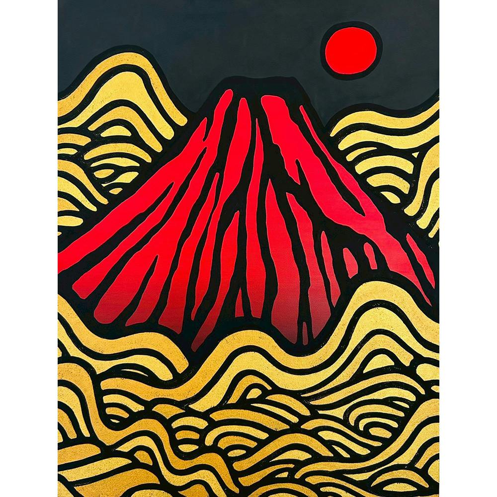 五行赤富士　～火煌龍潮～