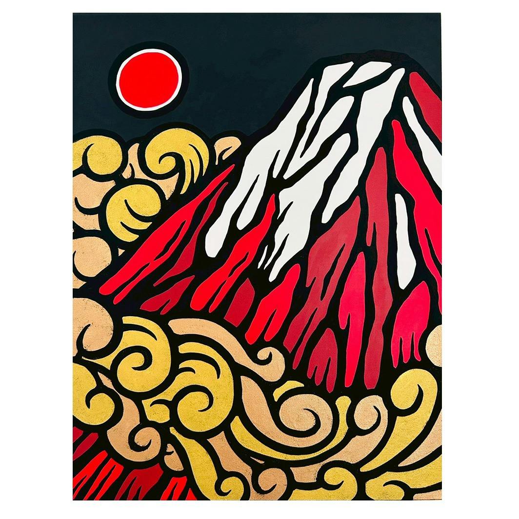 五行赤富士　～金雲瑞光～