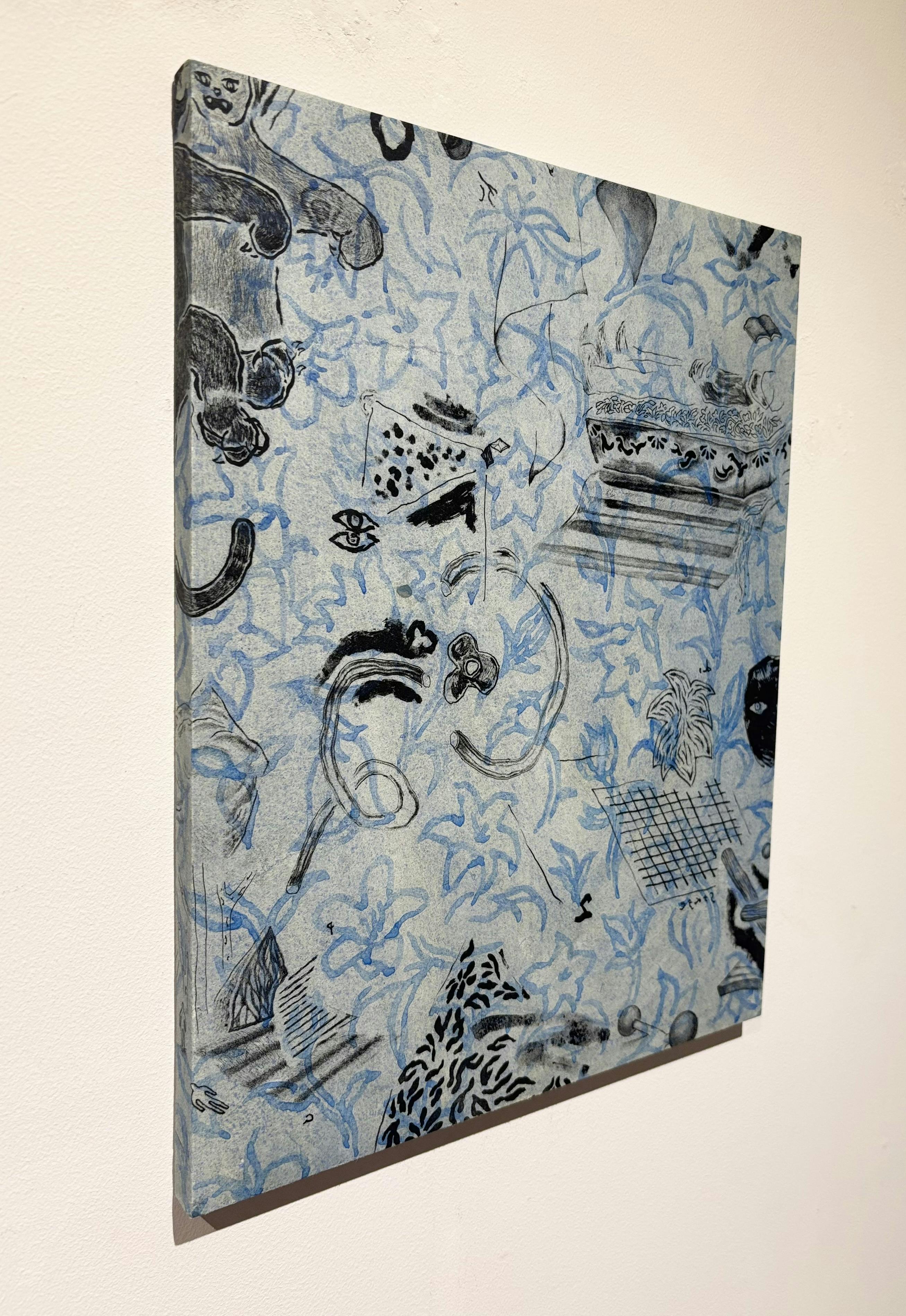 ドローイング 花