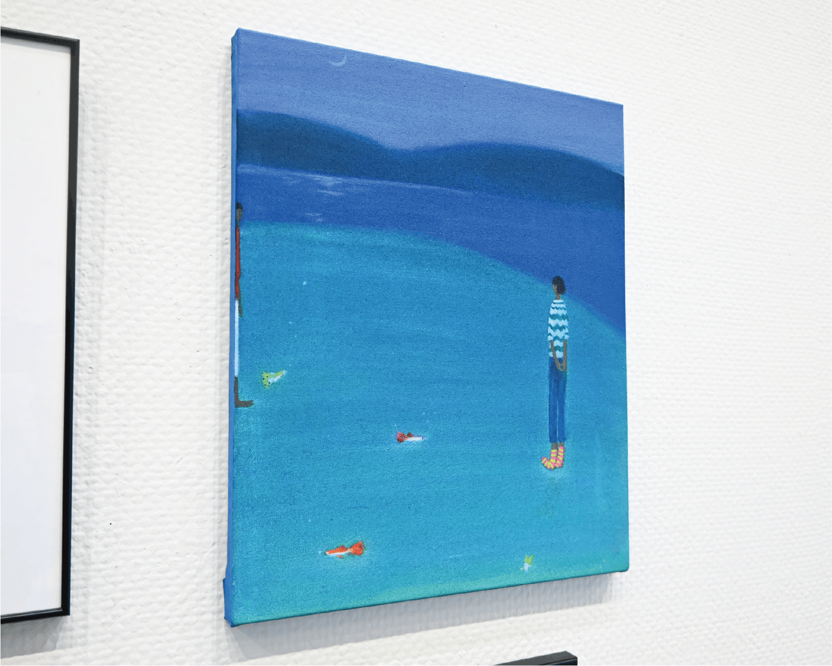 絵画　油絵複製画　浜辺 絵画 油絵複製画 浜辺