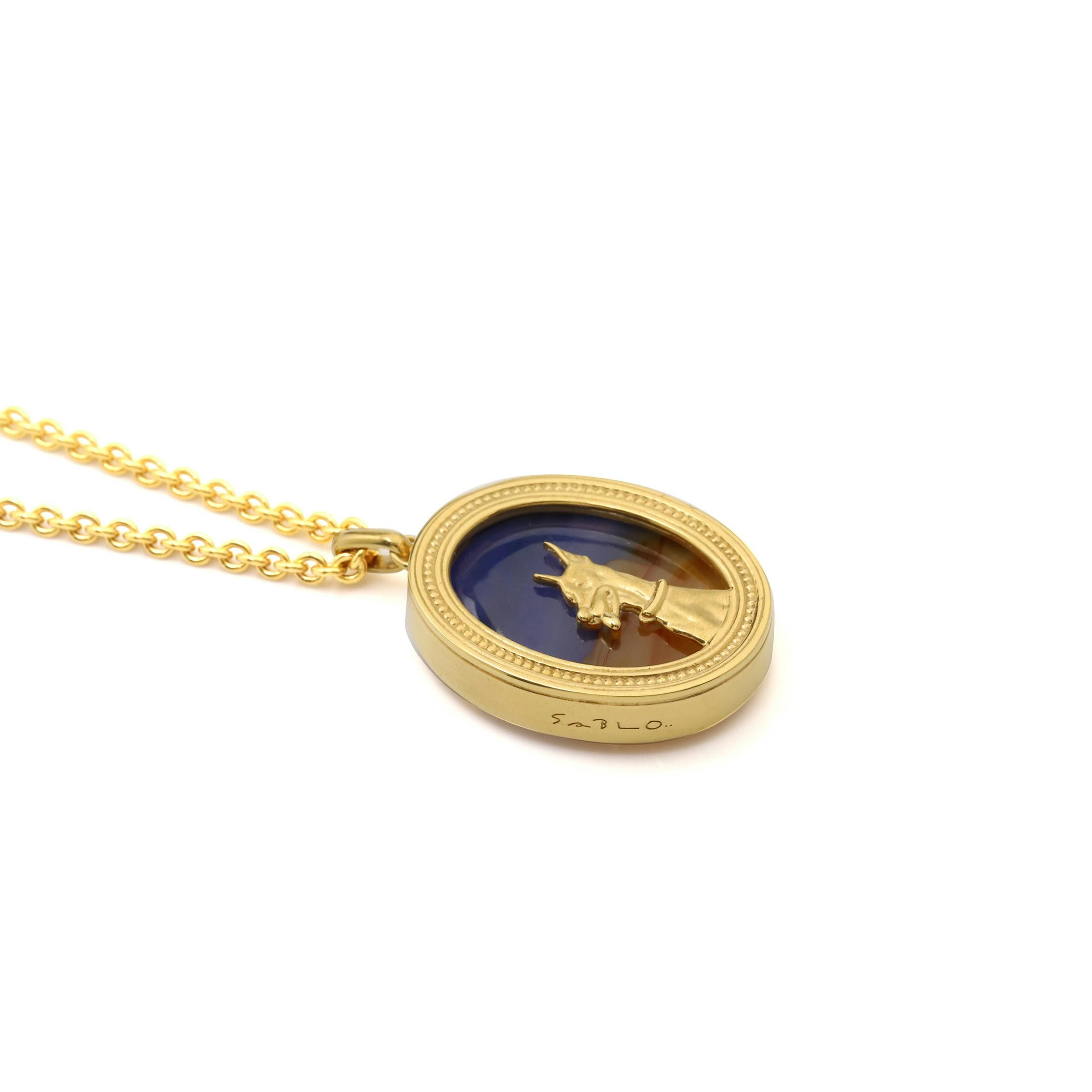 Doberman No.1 pendant　＜GOLD＞