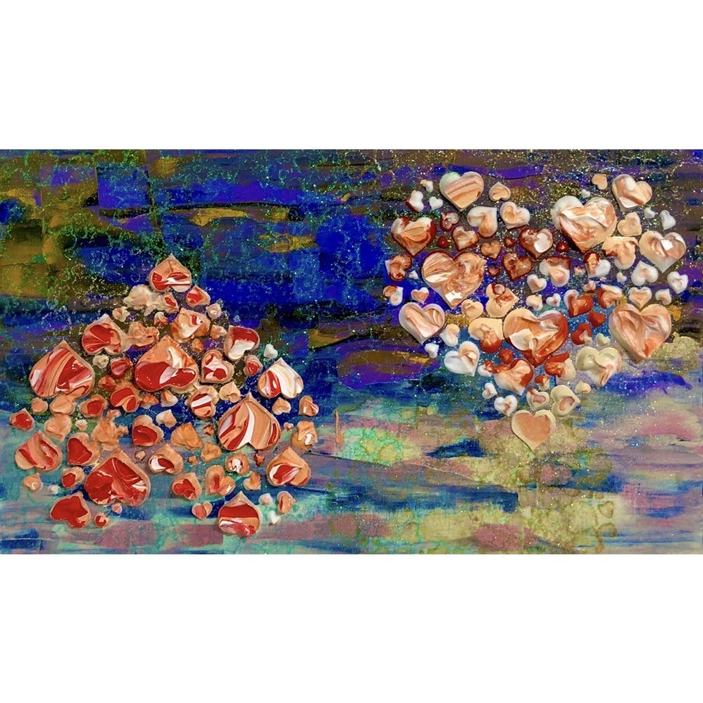 HEARTの文様絵画