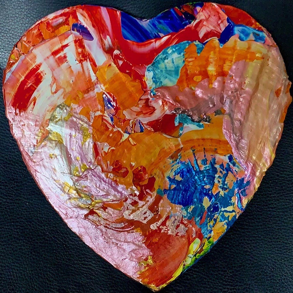 Abstract Painting of HeartsⅡ