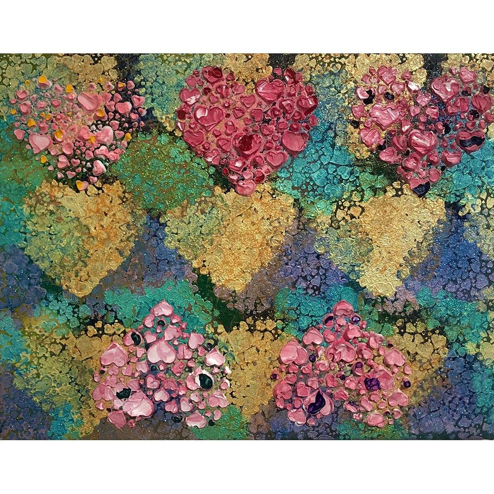 HEARTの文様絵画・新芽