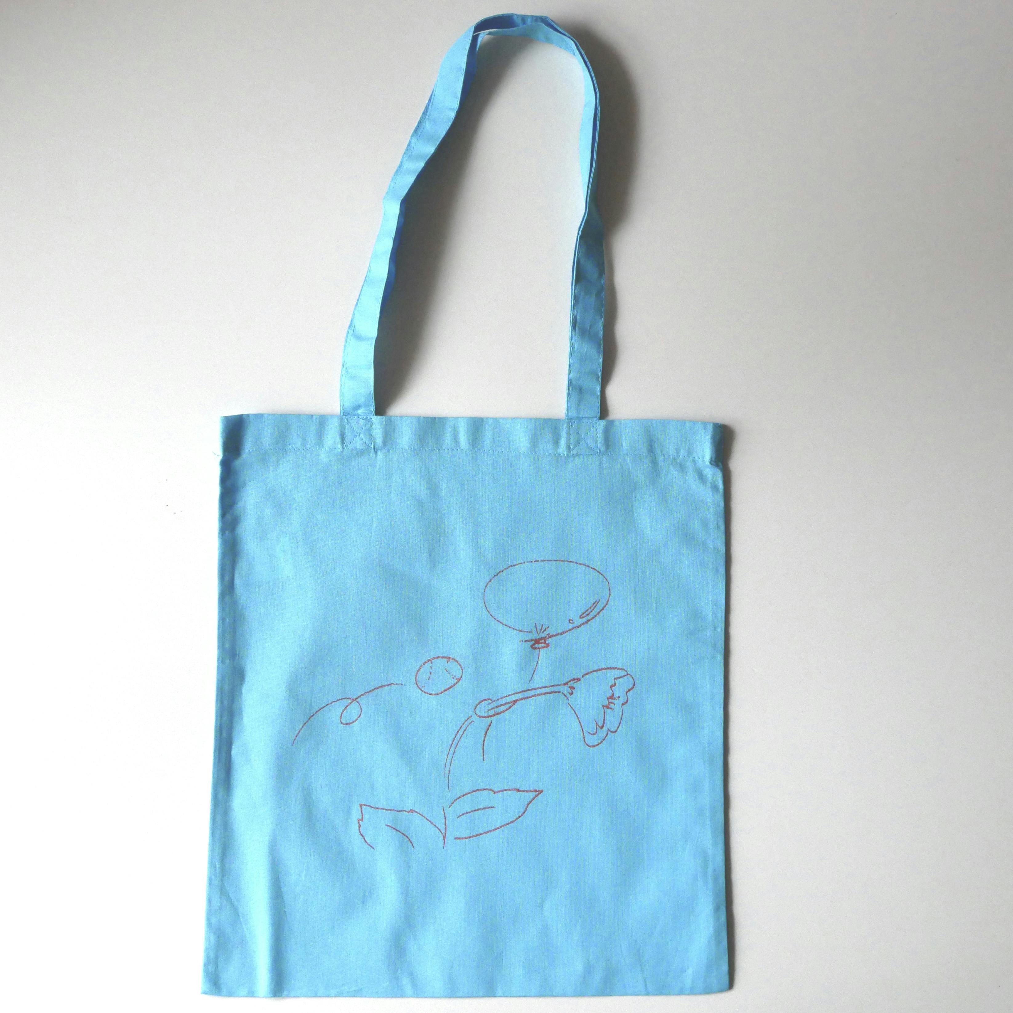 力学と時間トートバッグ／シアン