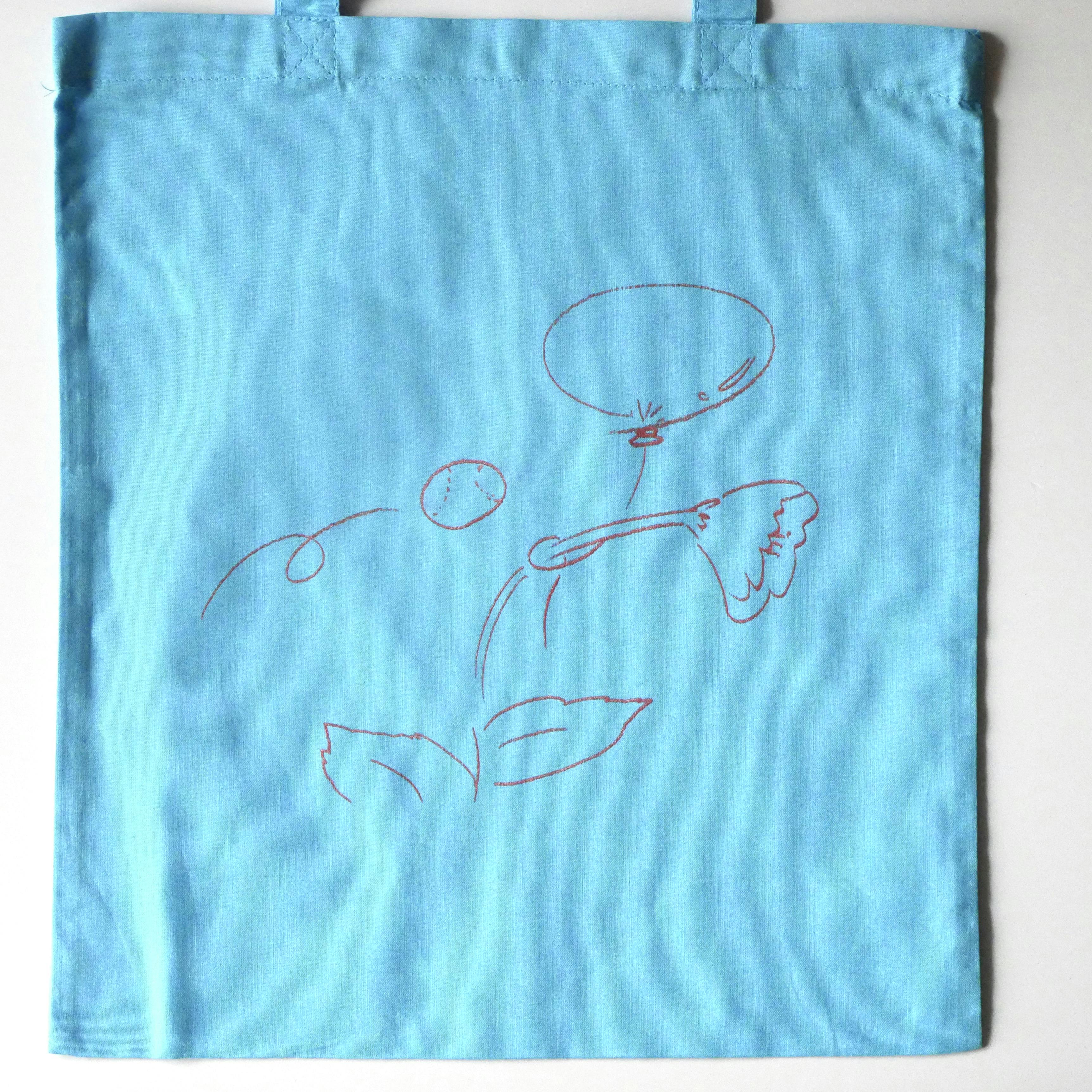 力学と時間トートバッグ／シアン