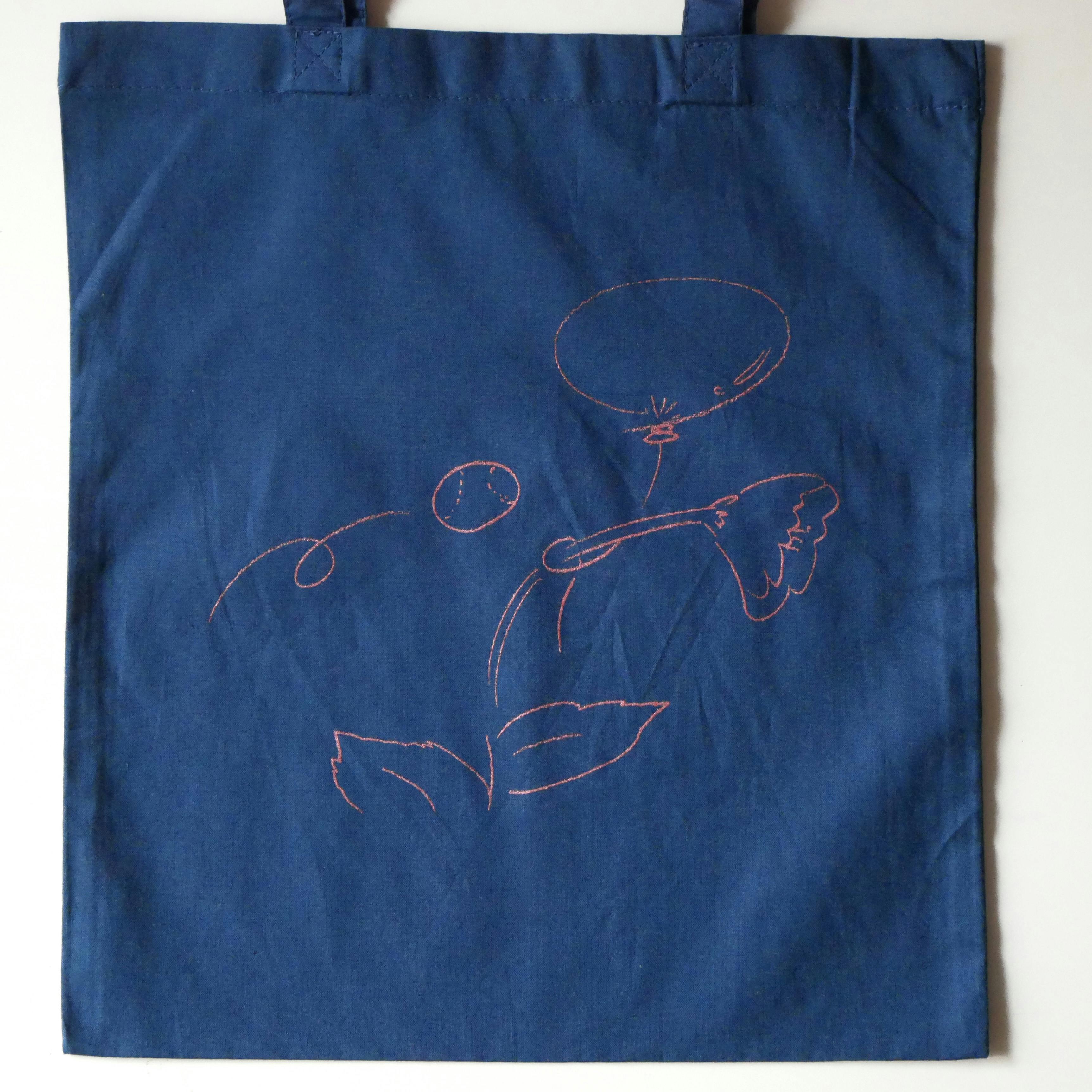 力学と時間トートバッグ／紺色