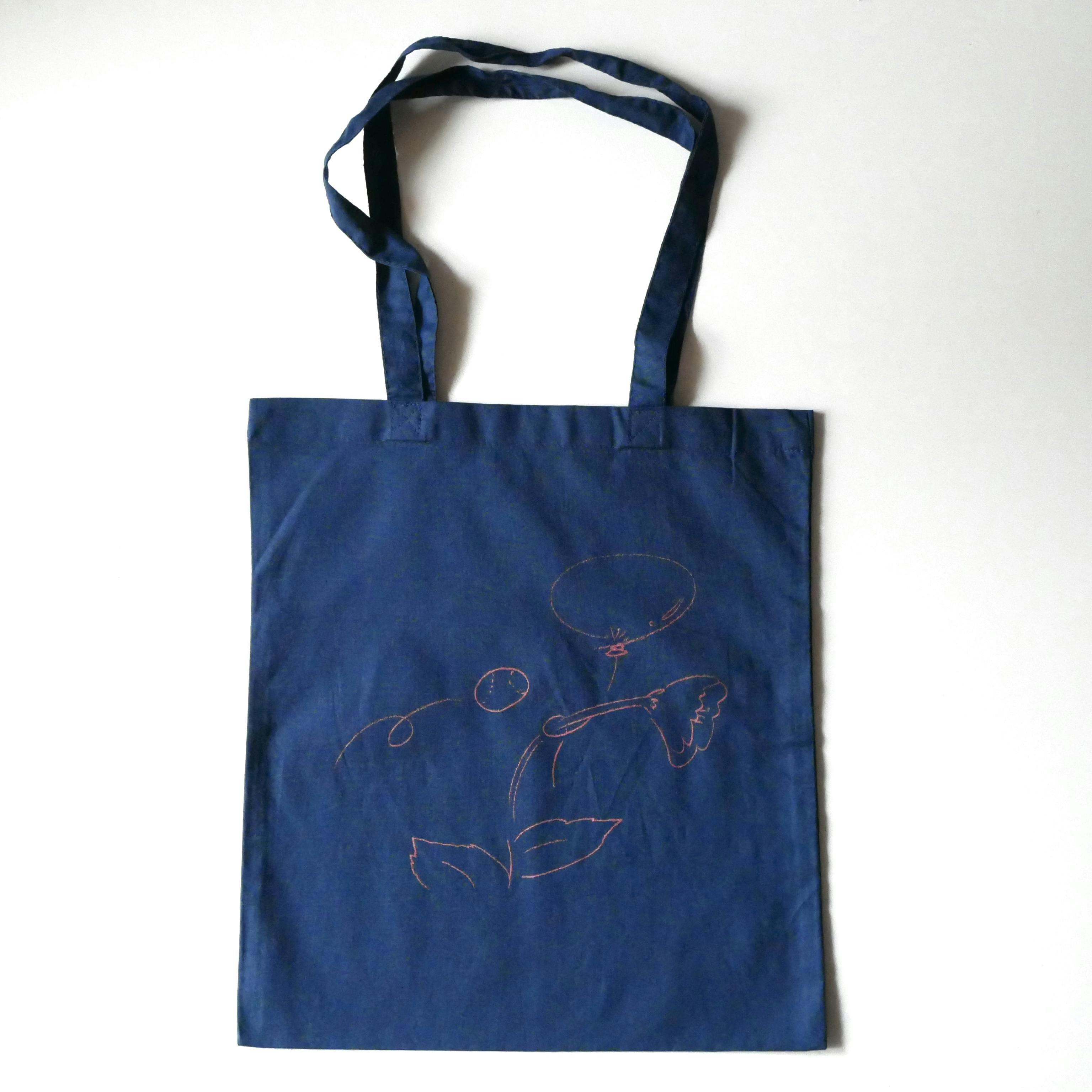 力学と時間トートバッグ／紺色