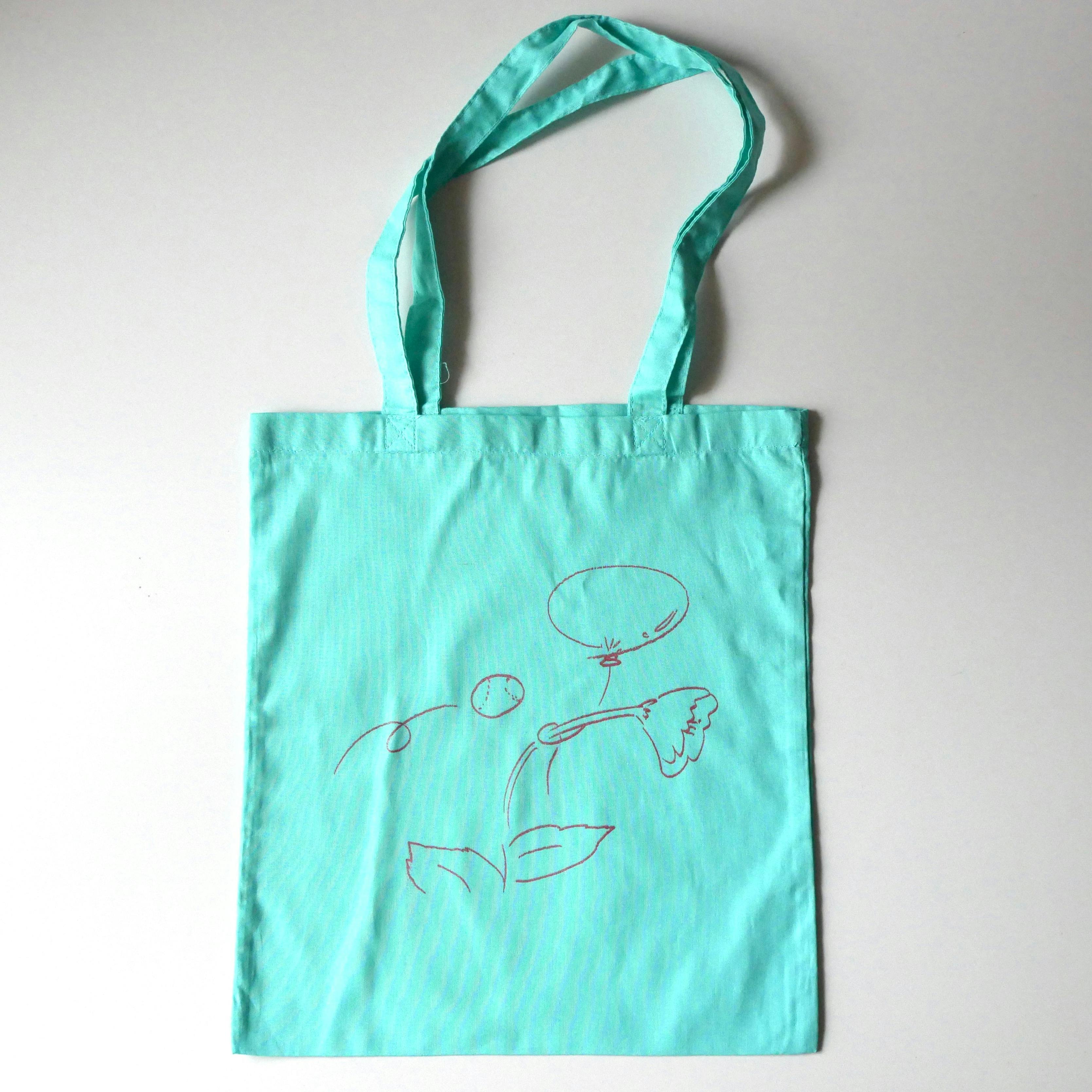 力学と時間トートバッグ／ミントブルー