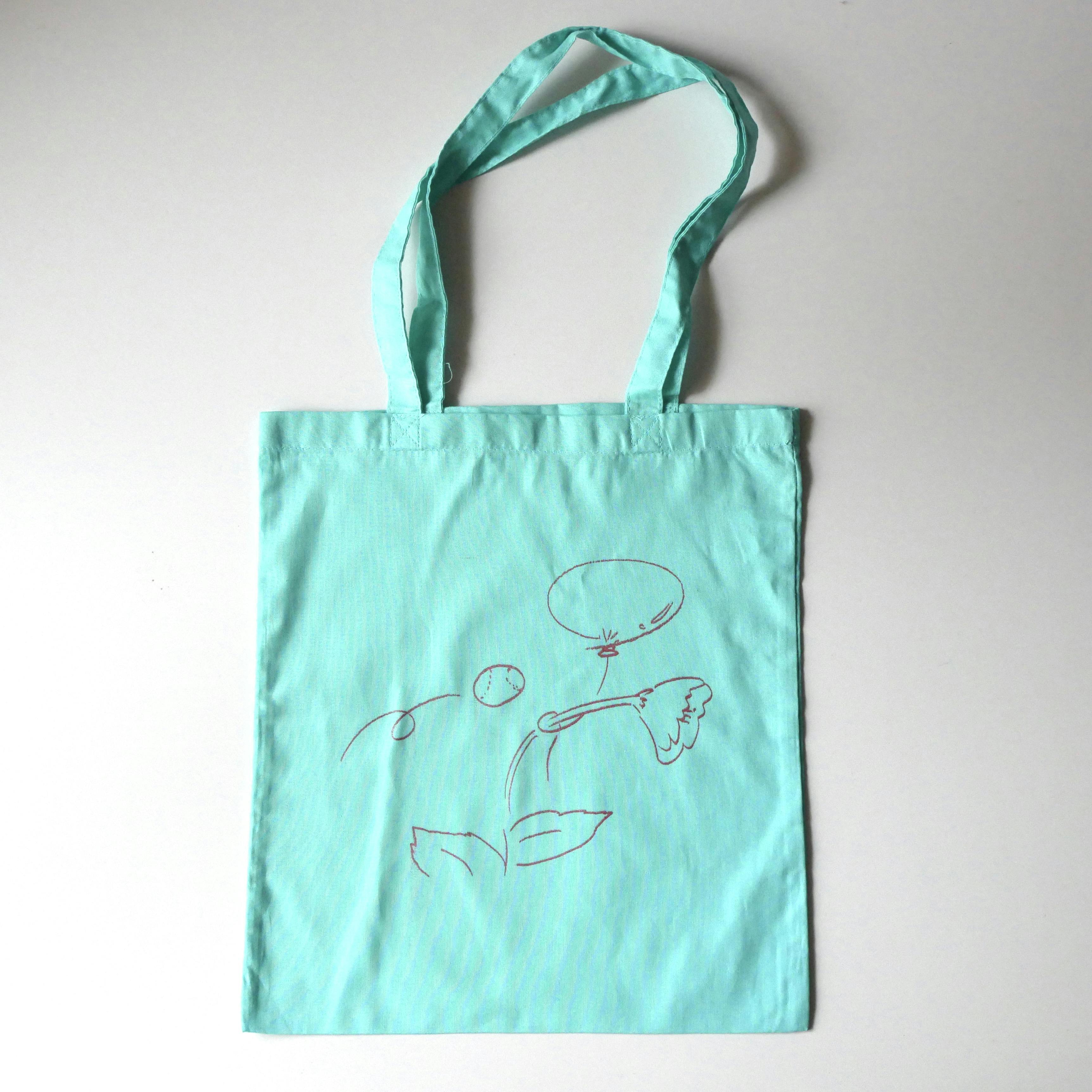 力学と時間トートバッグ／ミントブルー