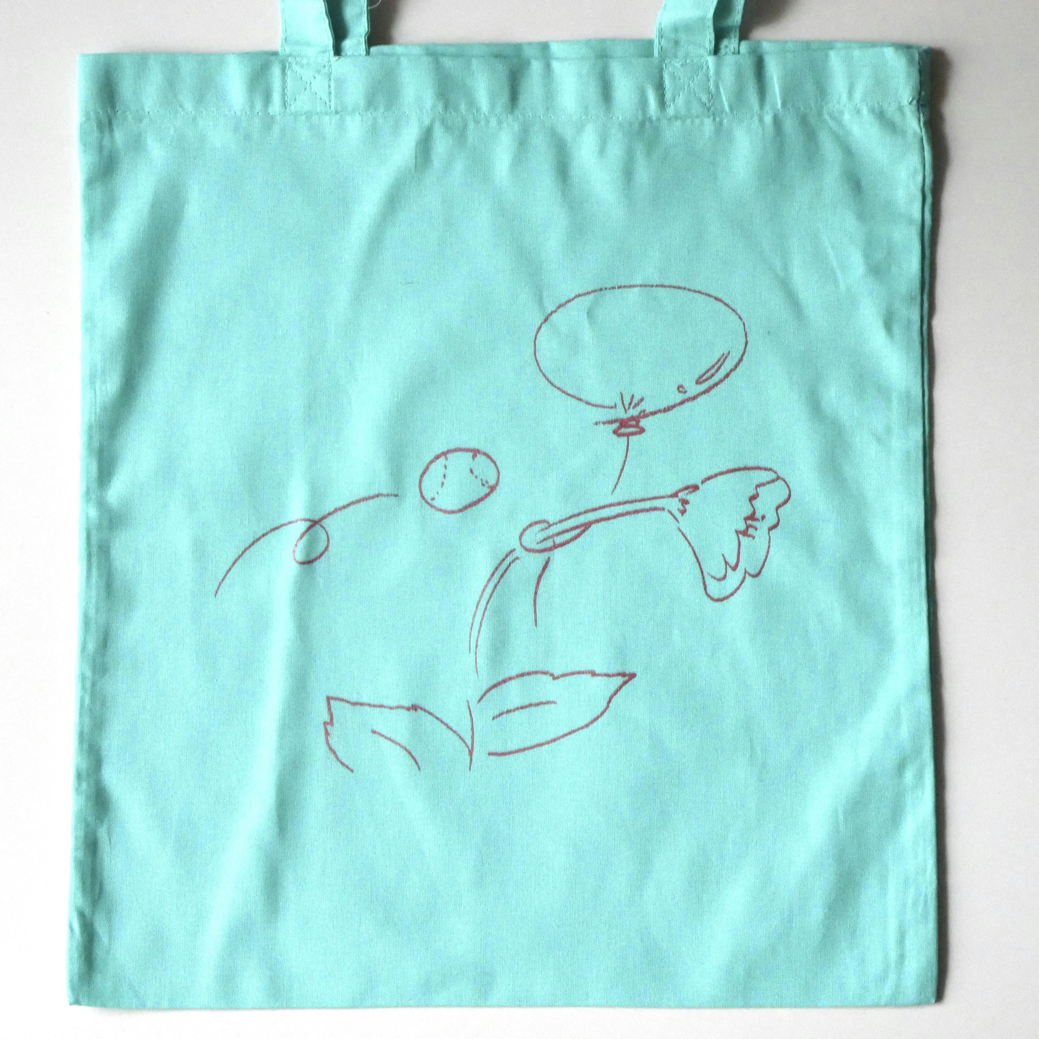 力学と時間トートバッグ／ミントブルー