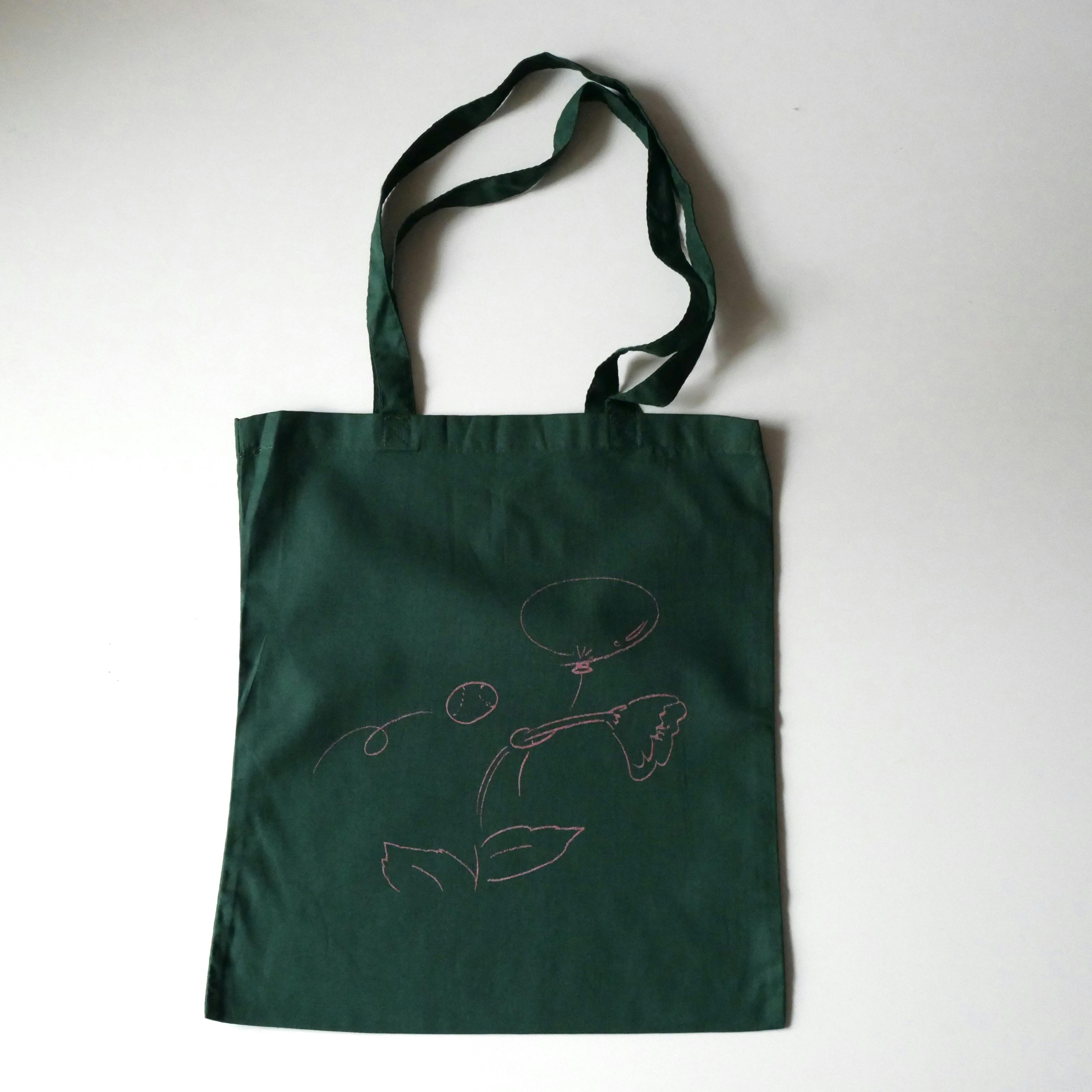 力学と時間トートバッグ／深緑