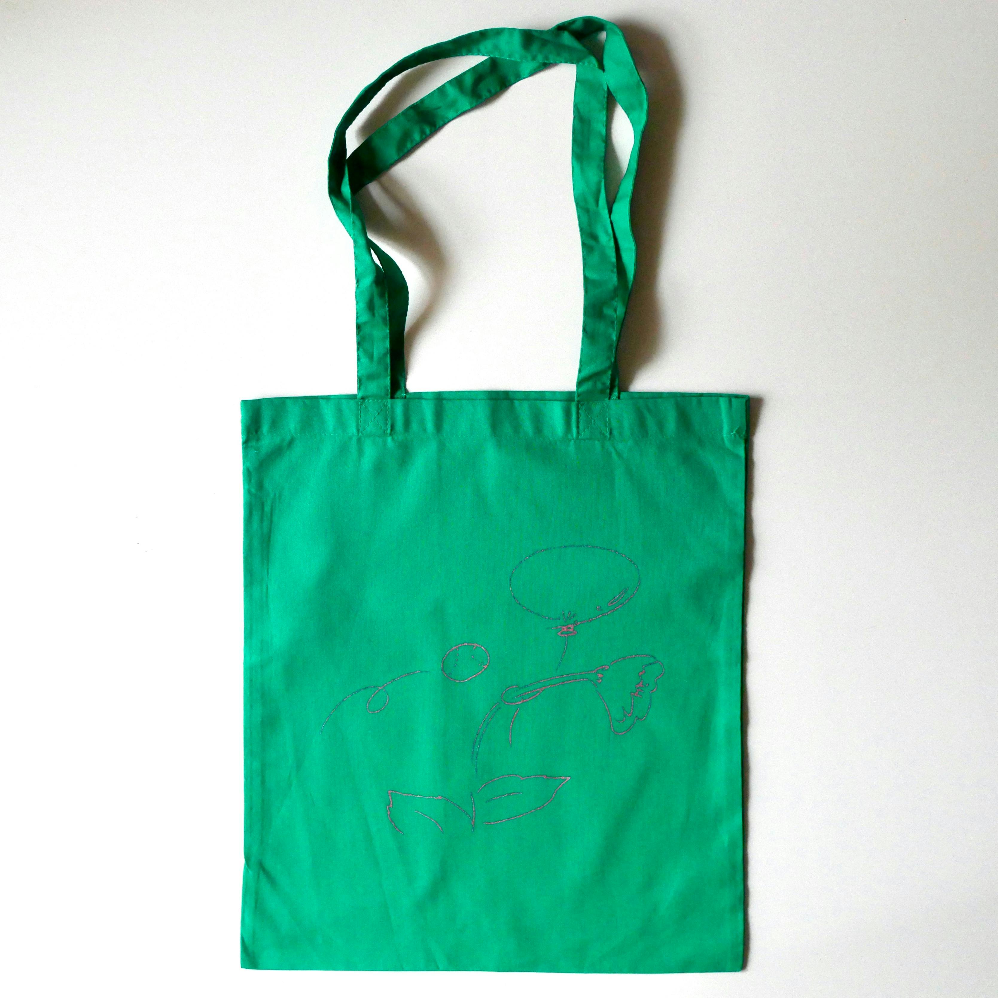 力学と時間トートバッグ／緑