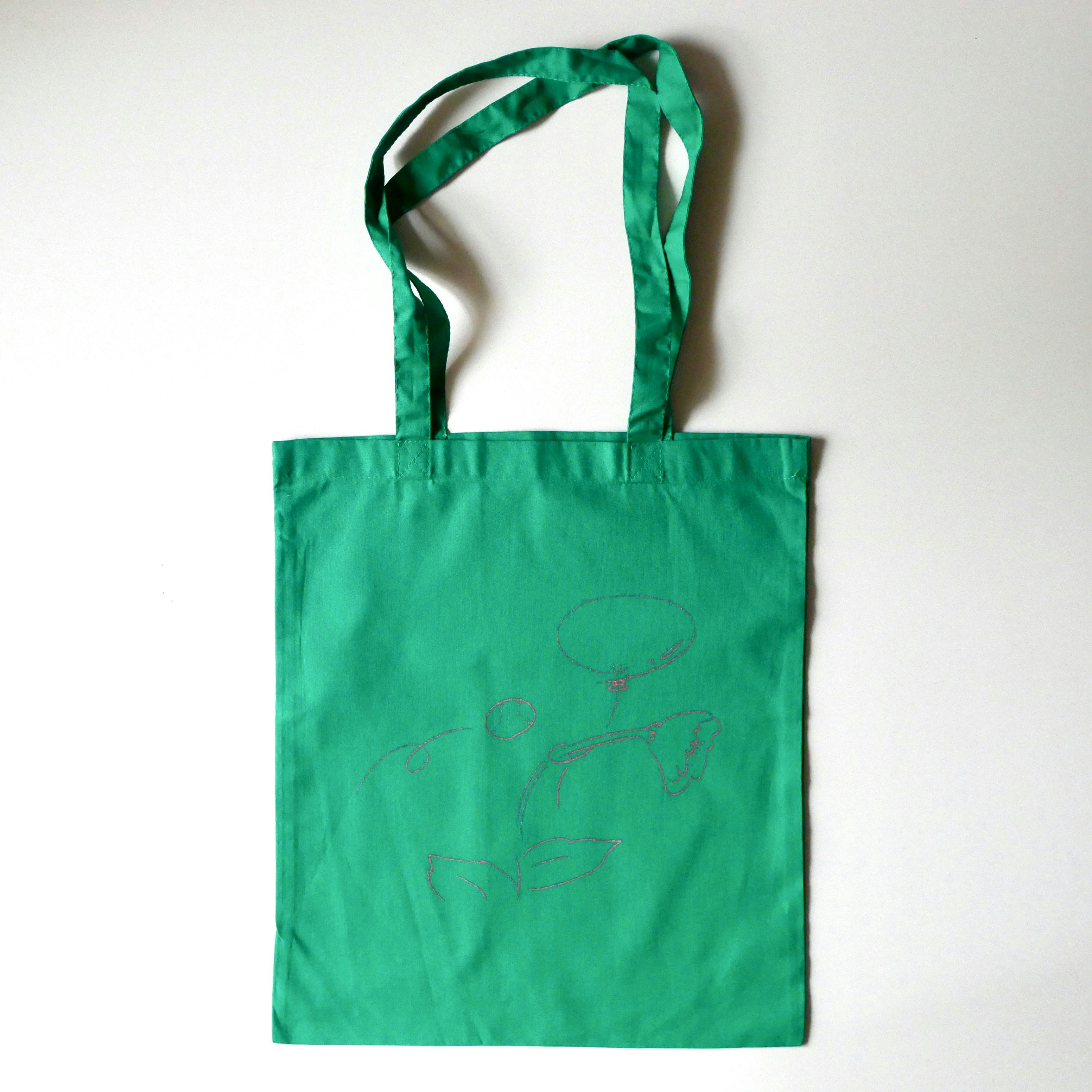 力学と時間トートバッグ／緑