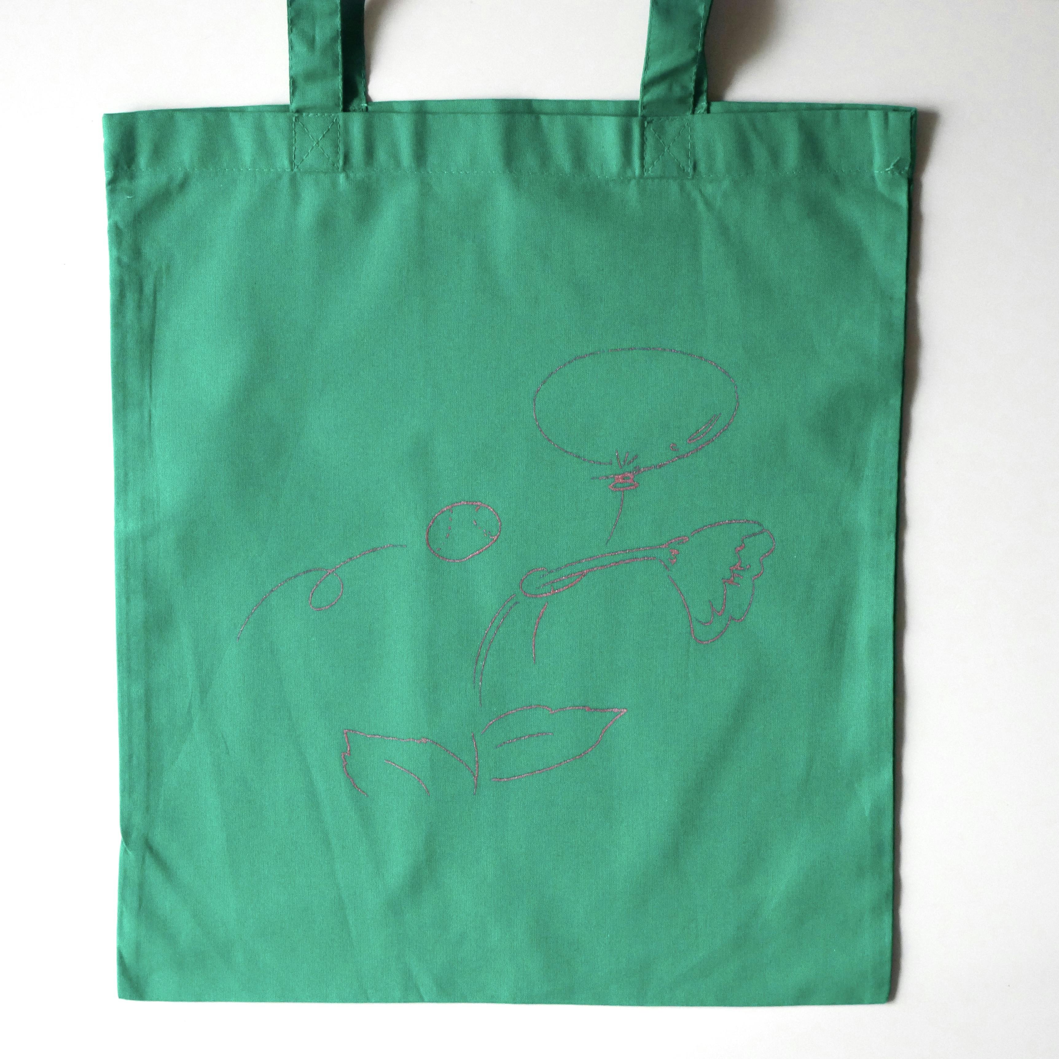 力学と時間トートバッグ／緑