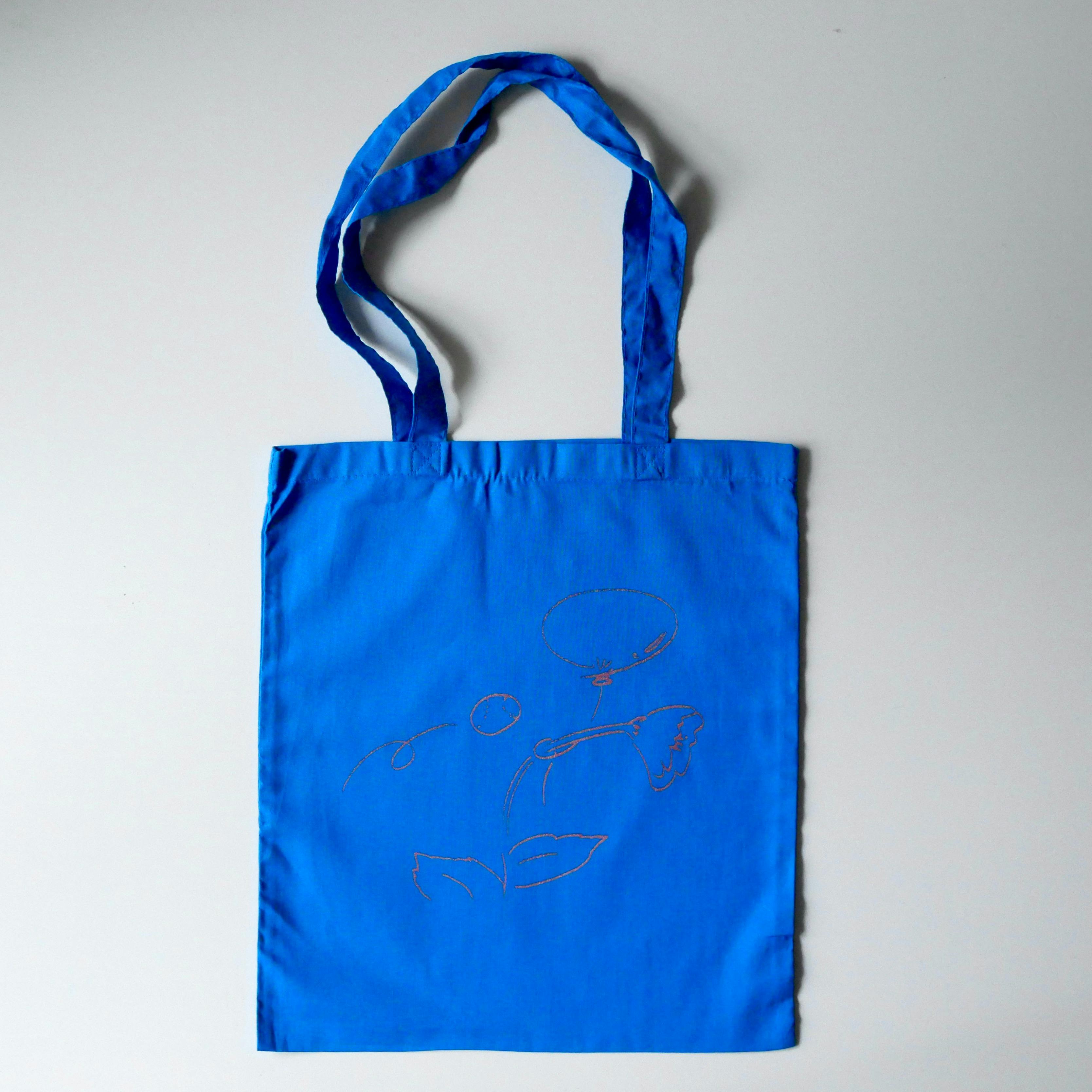 力学と時間トートバッグ／青