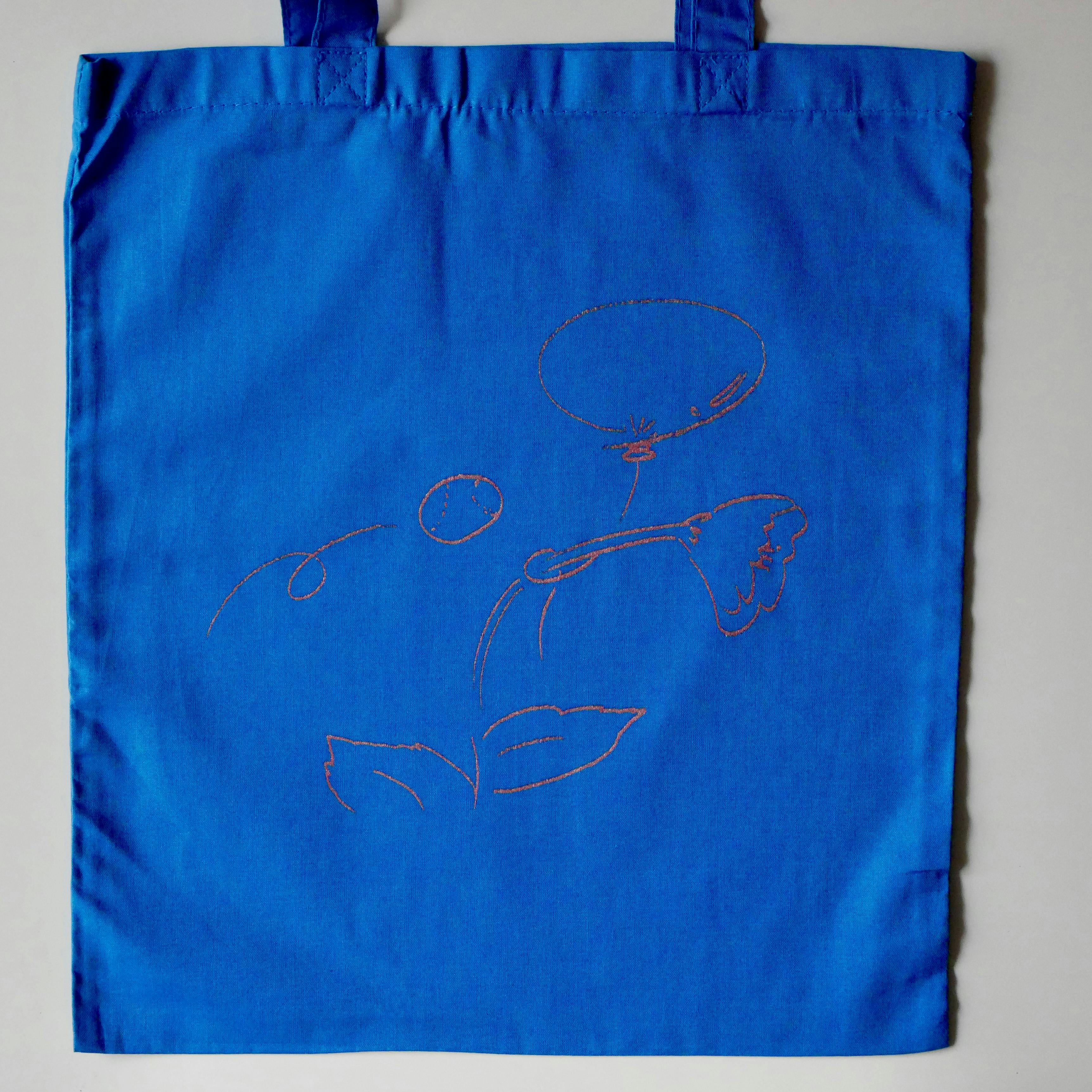 力学と時間トートバッグ／青