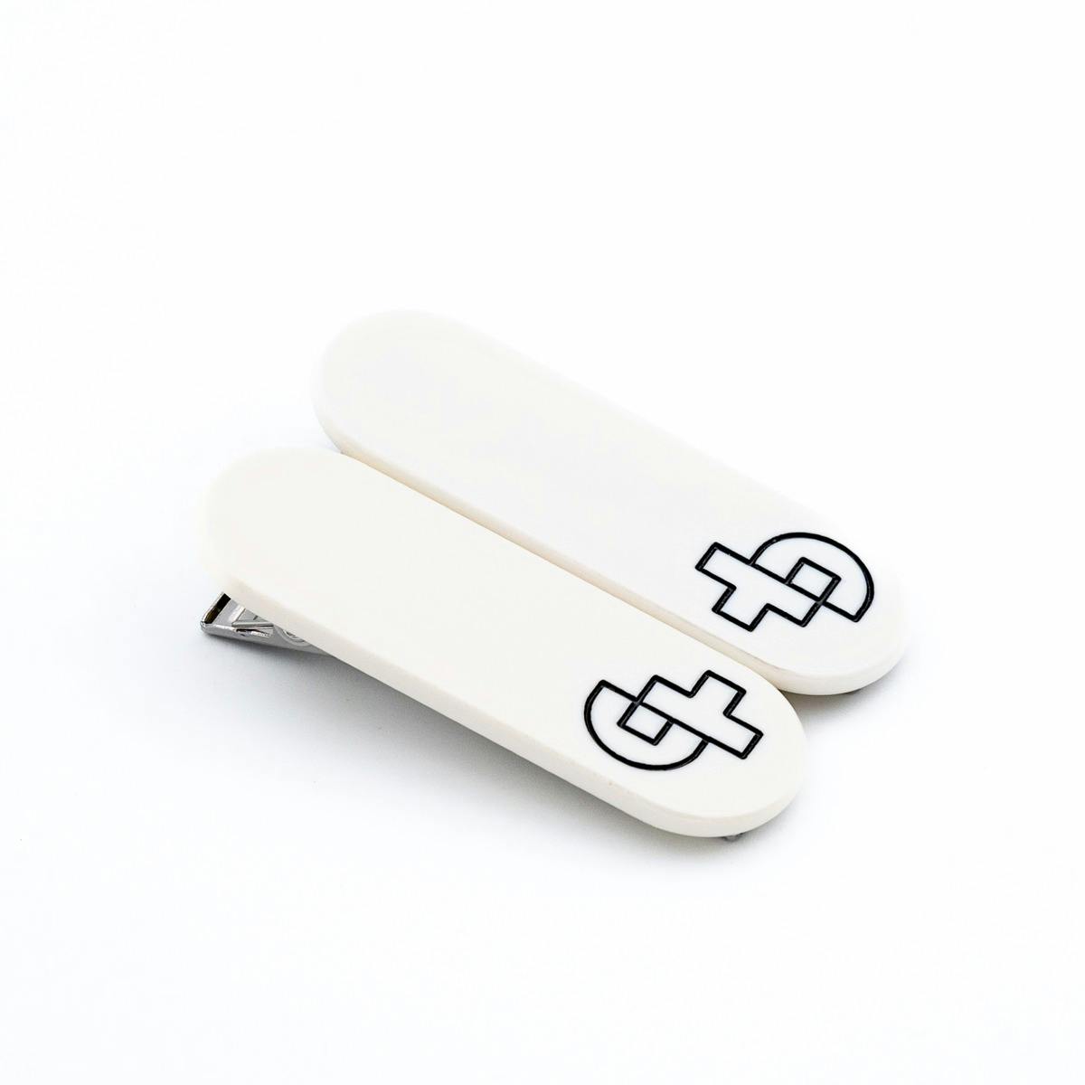 瓜生太郎　Taro Uryu　Hair Clip ( 2pc set )　Pure White