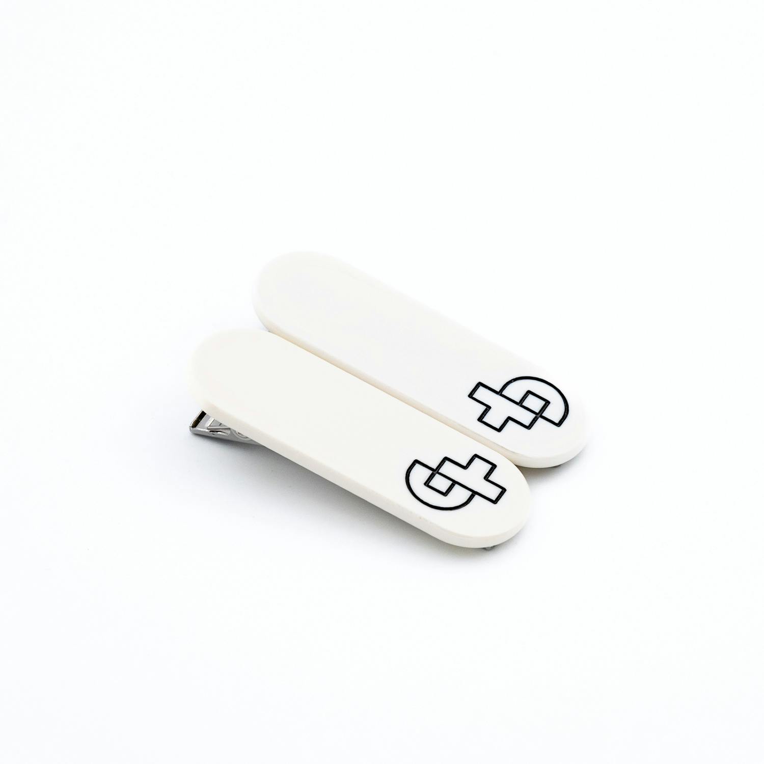 瓜生太郎　Taro Uryu　Hair Clip ( 2pc set )　Pure White