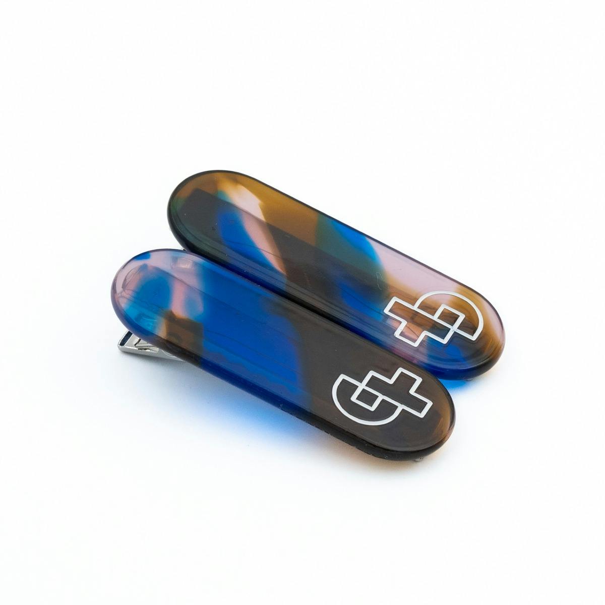 瓜生太郎　Taro Uryu　Hair Clip ( 2pc set )　Sunset Blue