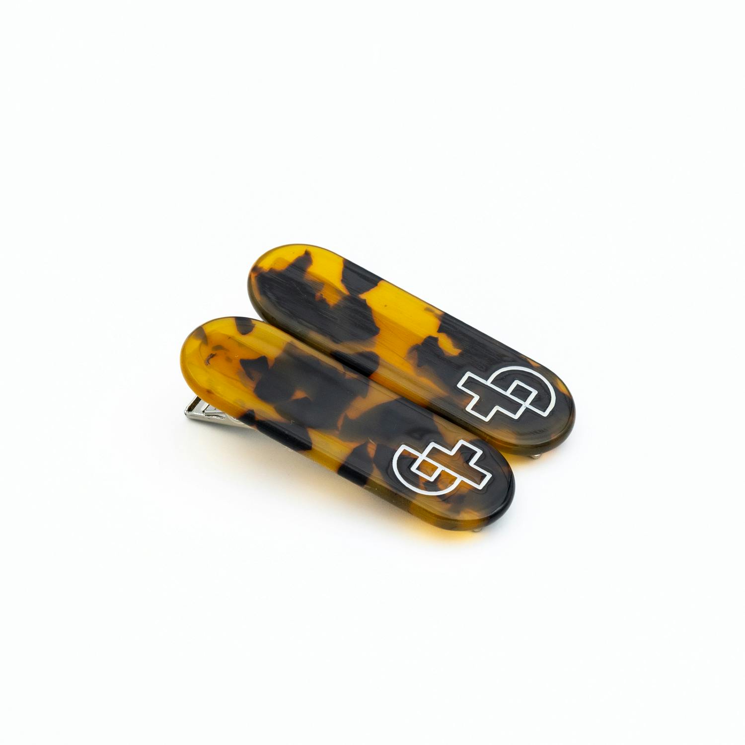 瓜生太郎　Taro Uryu　Hair Clip ( 2pc set )　Honey Leopard
