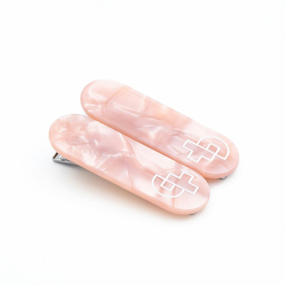 瓜生太郎　Taro Uryu　Hair Clip ( 2pc set )　Mist Pink