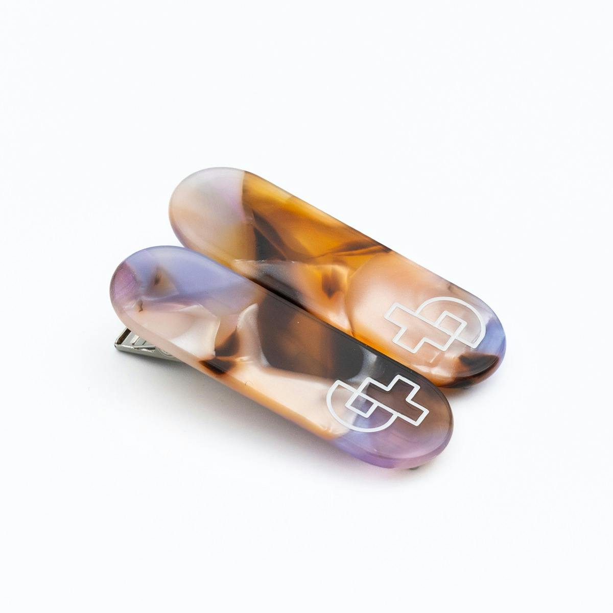 瓜生太郎　Taro Uryu　Hair Clip ( 2pc set )　Mirage Brown