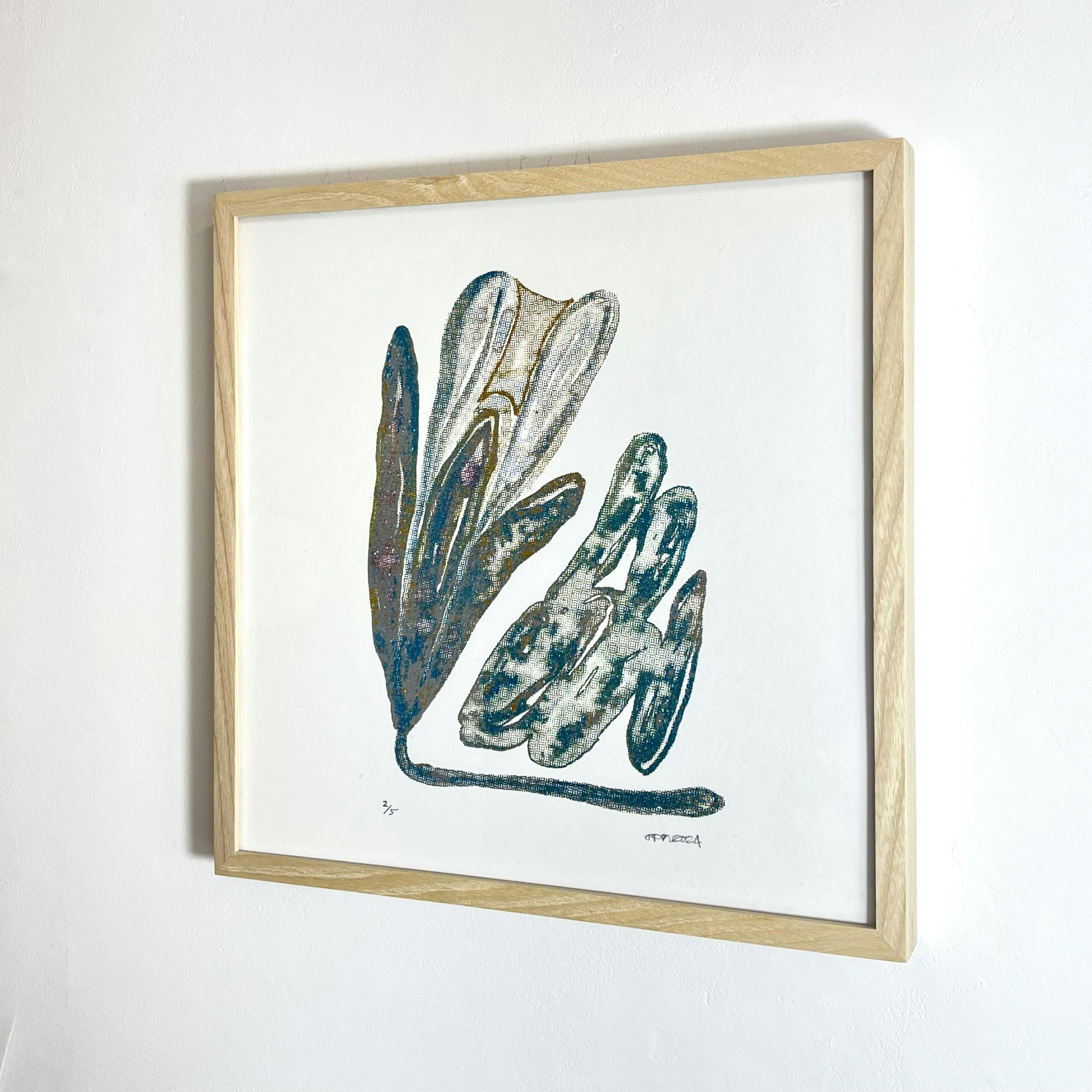 「gentian」額装込み